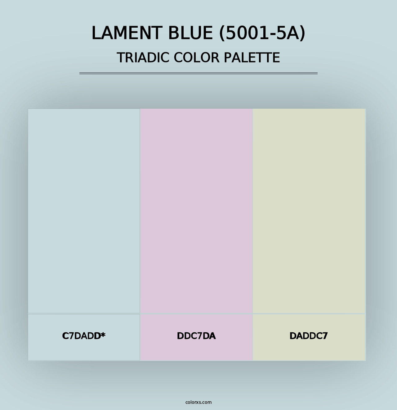 Lament Blue (5001-5A) - Triadic Color Palette