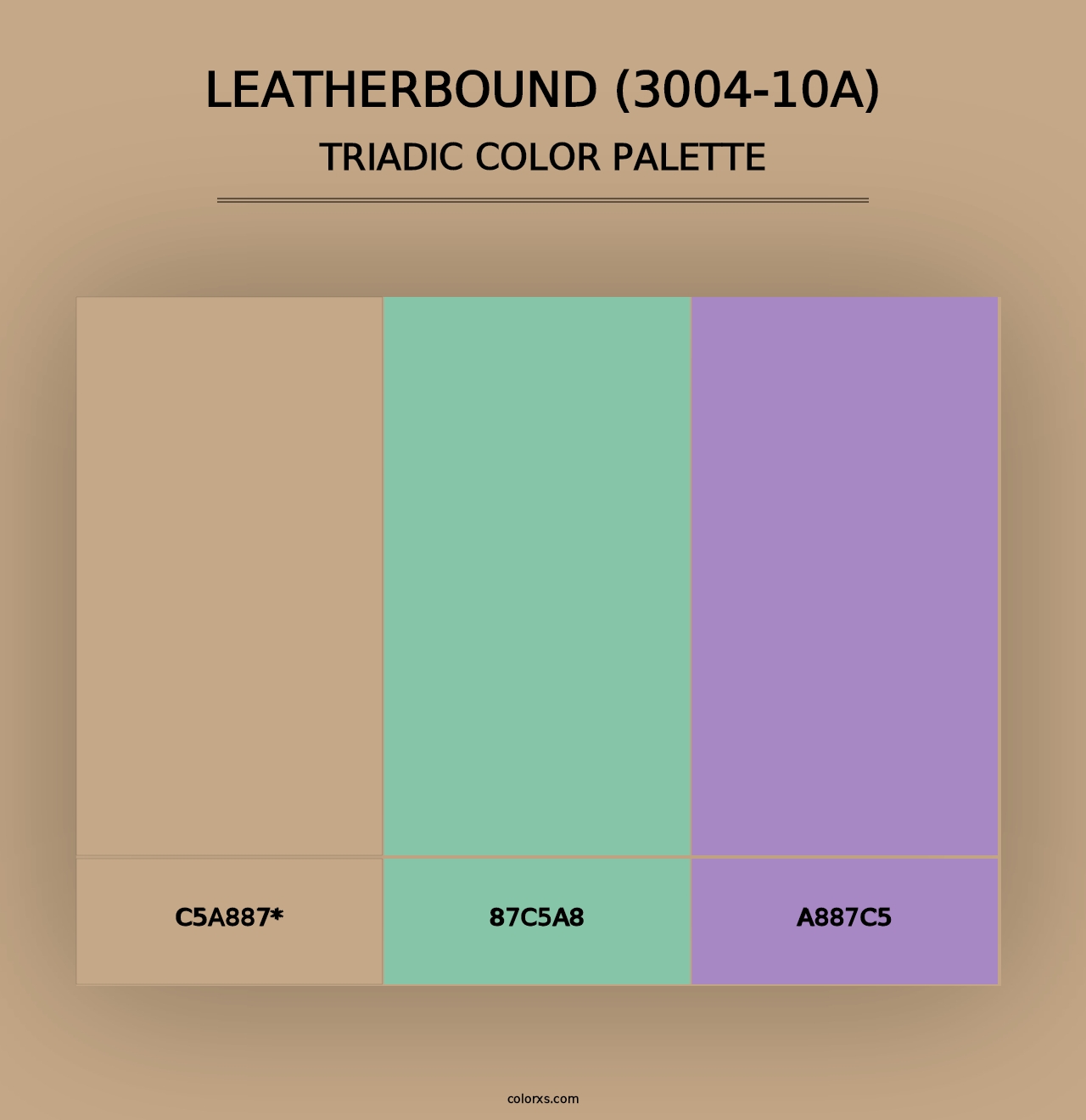 Leatherbound (3004-10A) - Triadic Color Palette