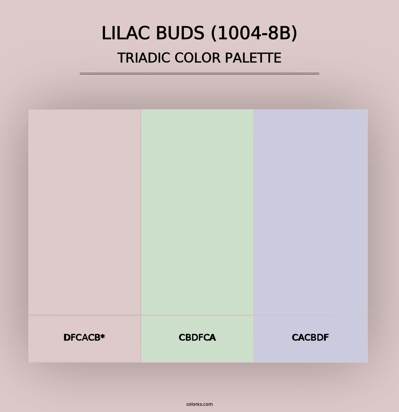 Lilac Buds (1004-8B) - Triadic Color Palette