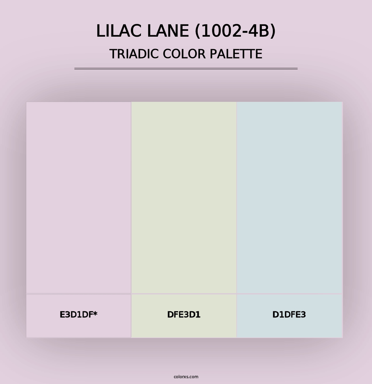 Lilac Lane (1002-4B) - Triadic Color Palette