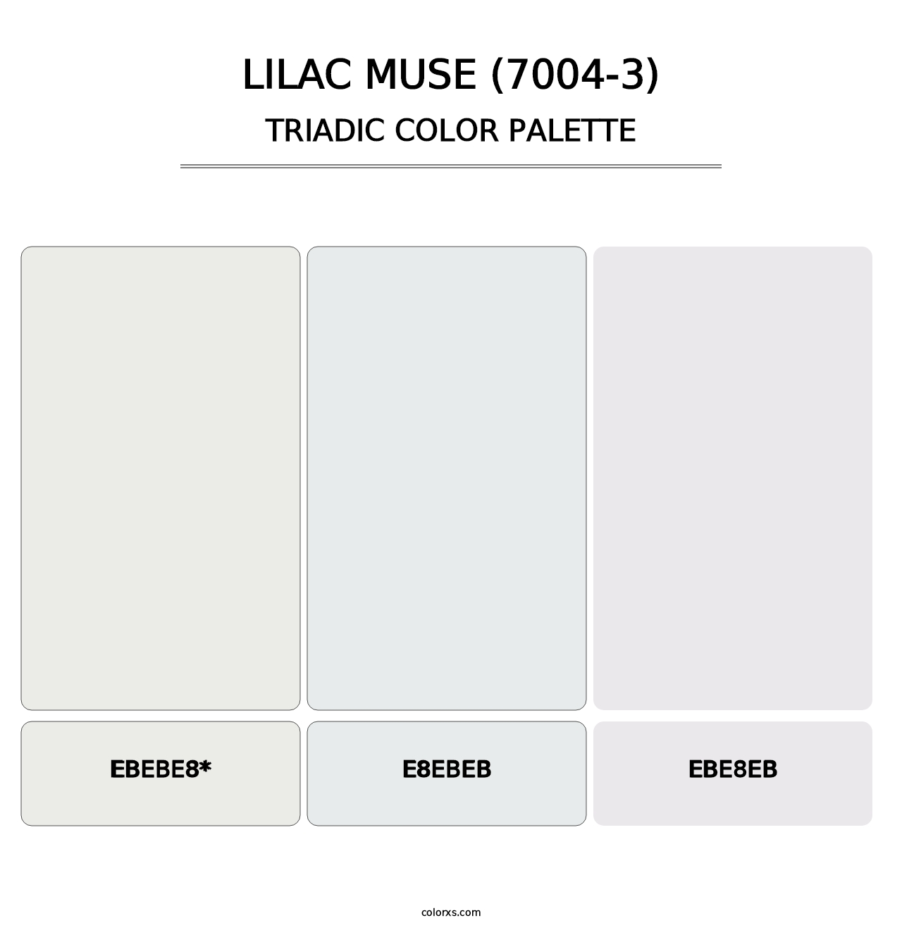 Lilac Muse (7004-3) - Triadic Color Palette