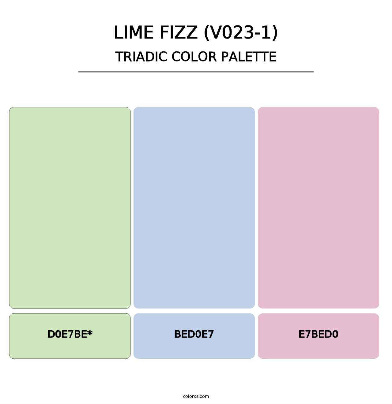 Lime Fizz (V023-1) - Triadic Color Palette