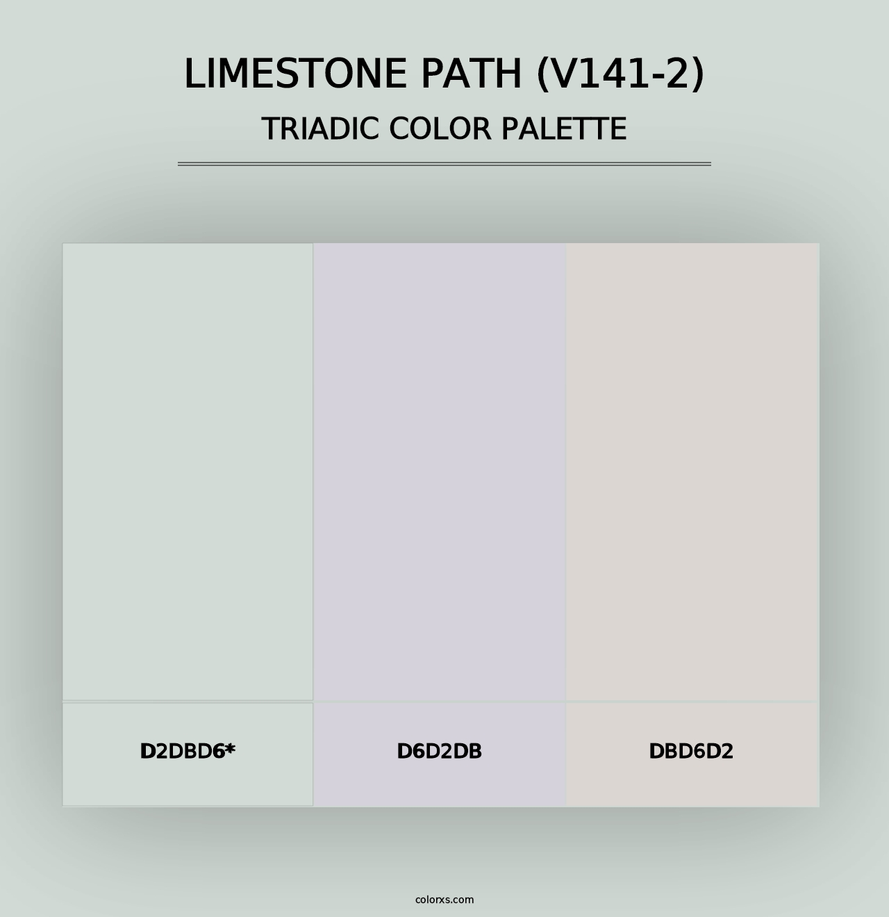 Limestone Path (V141-2) - Triadic Color Palette