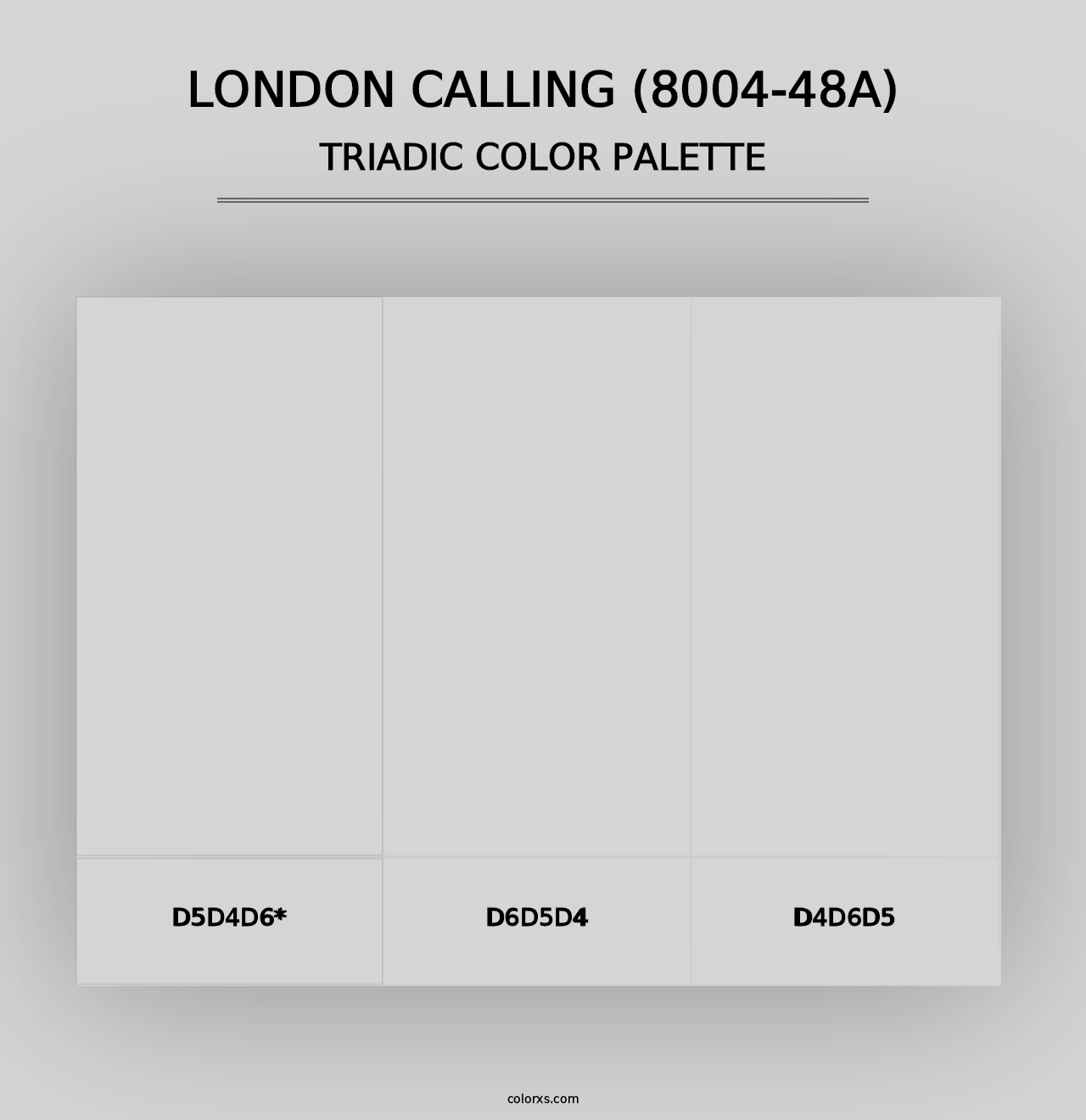 London Calling (8004-48A) - Triadic Color Palette