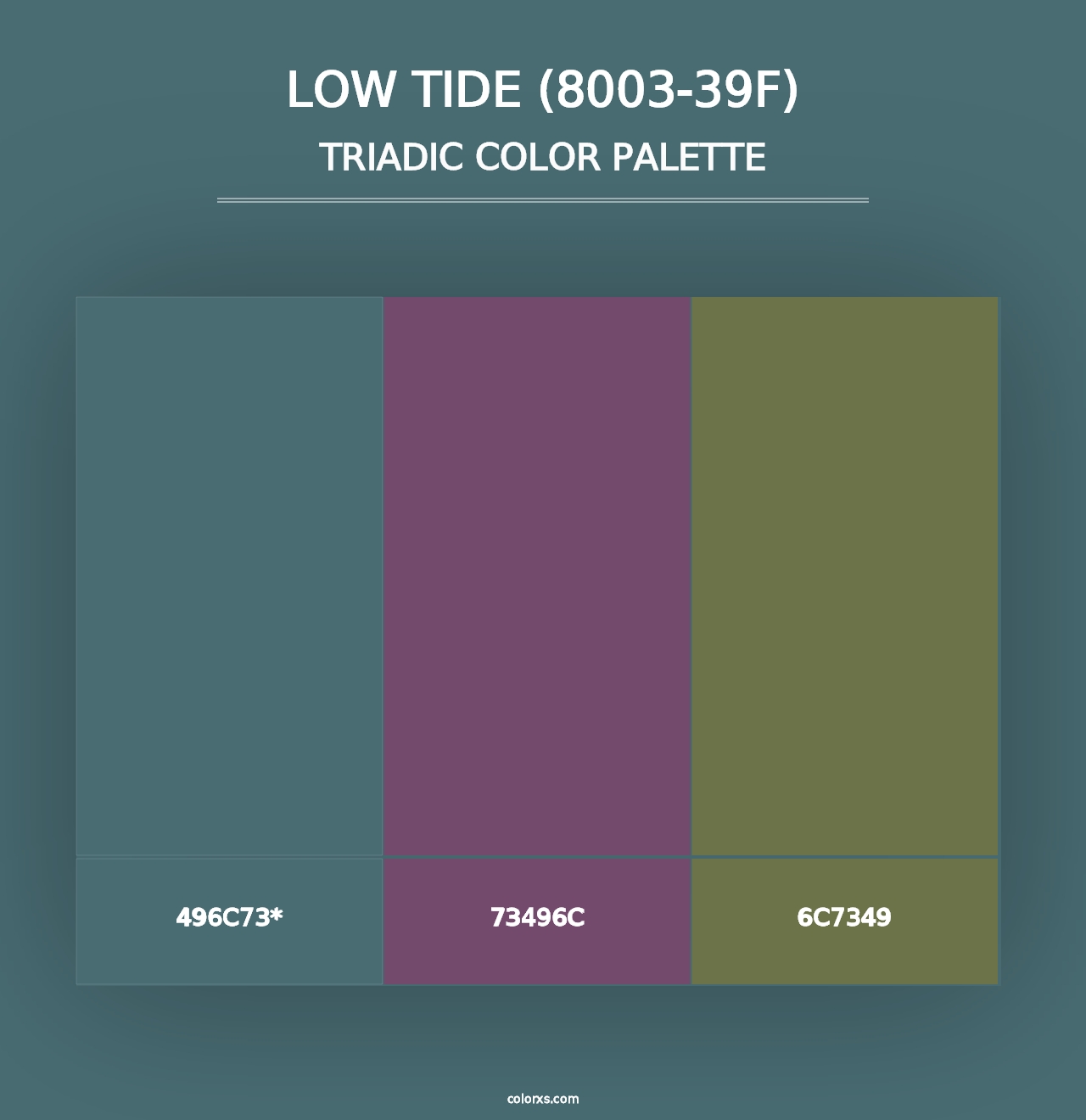 Low Tide (8003-39F) - Triadic Color Palette