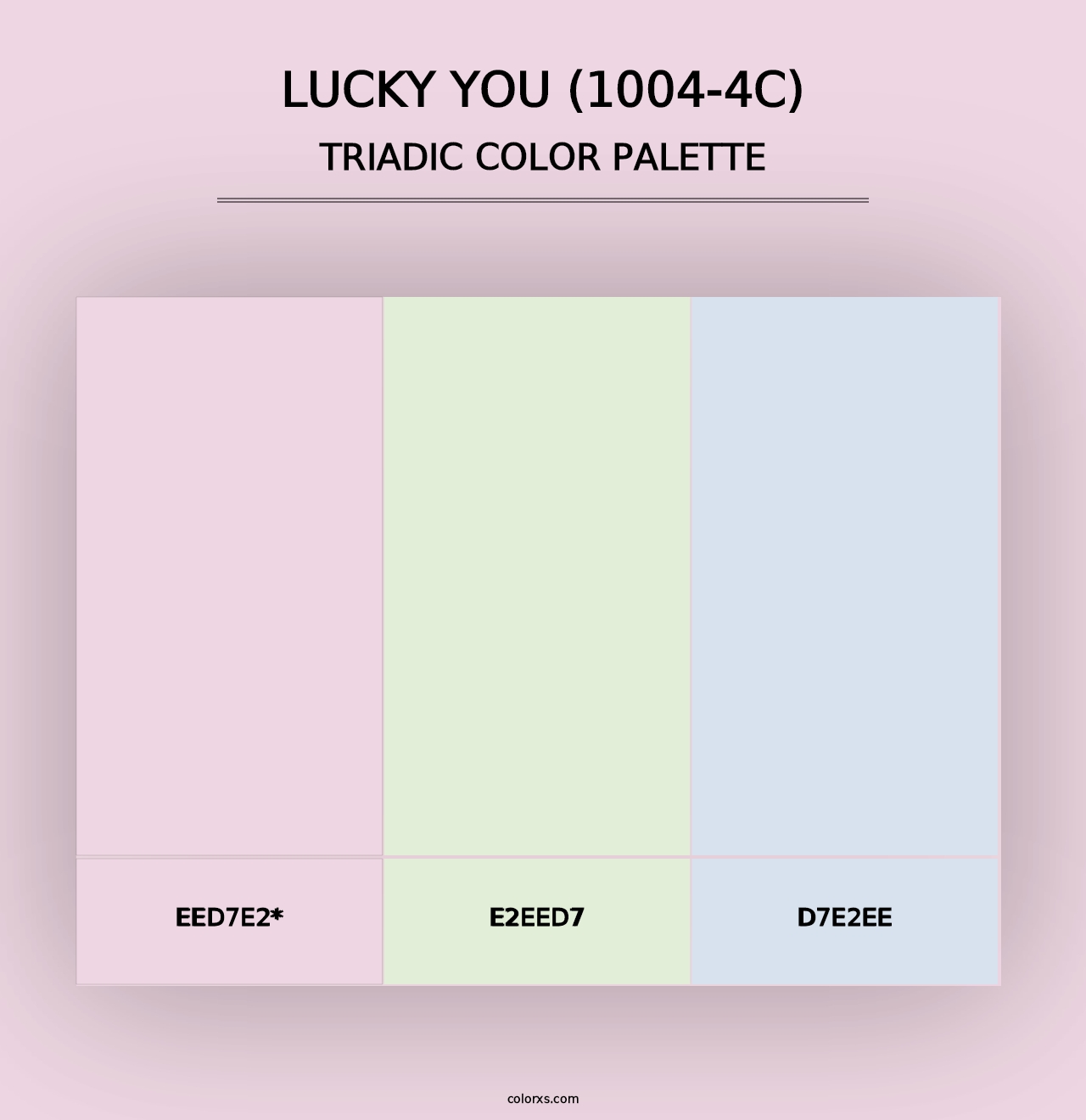 Lucky You (1004-4C) - Triadic Color Palette