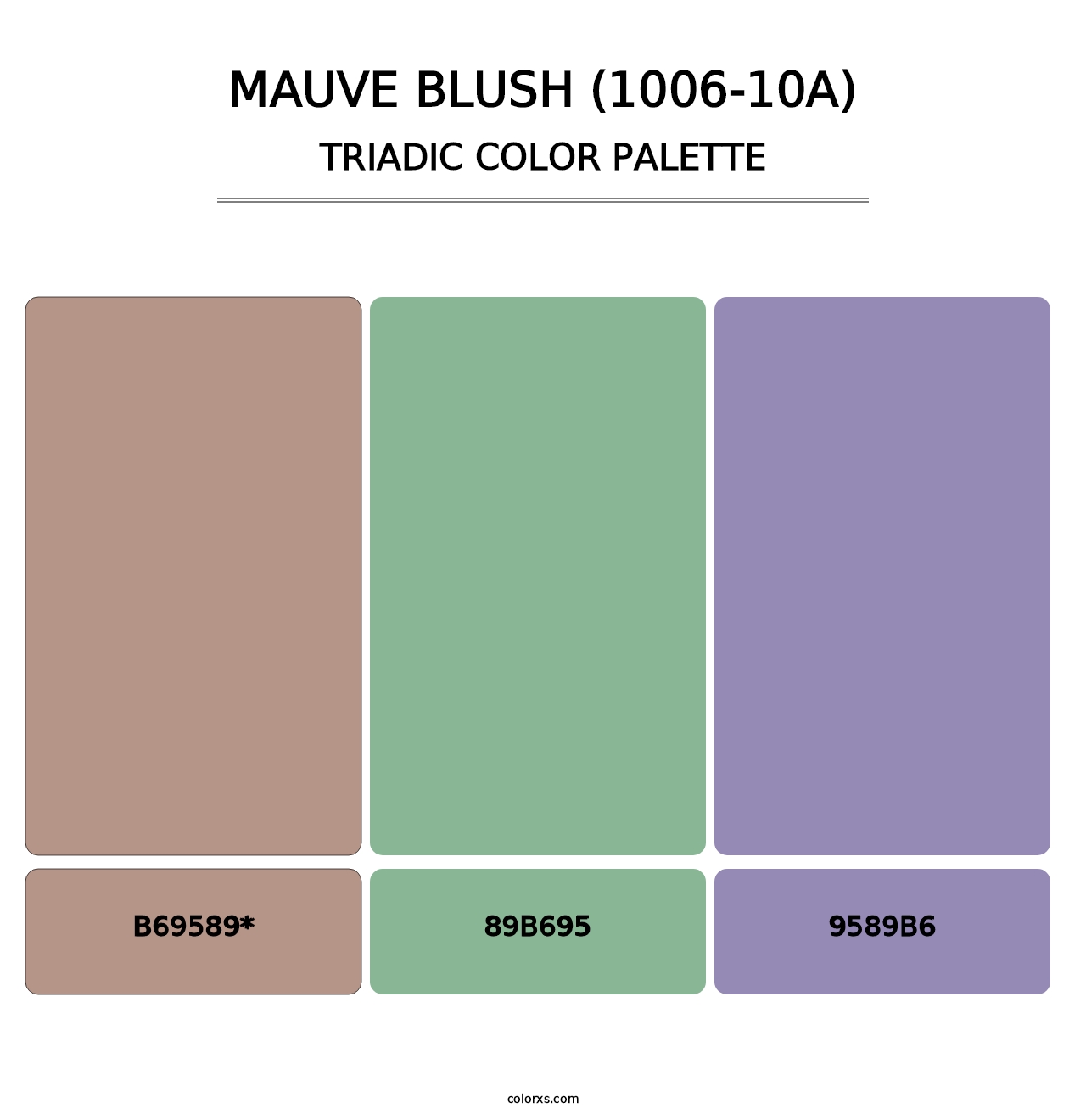 Mauve Blush (1006-10A) - Triadic Color Palette