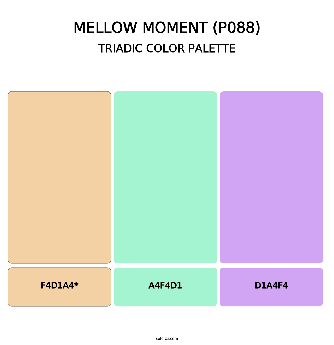 Mellow Moment (P088) - Triadic Color Palette