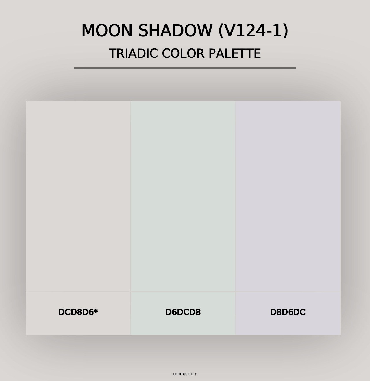 Moon Shadow (V124-1) - Triadic Color Palette