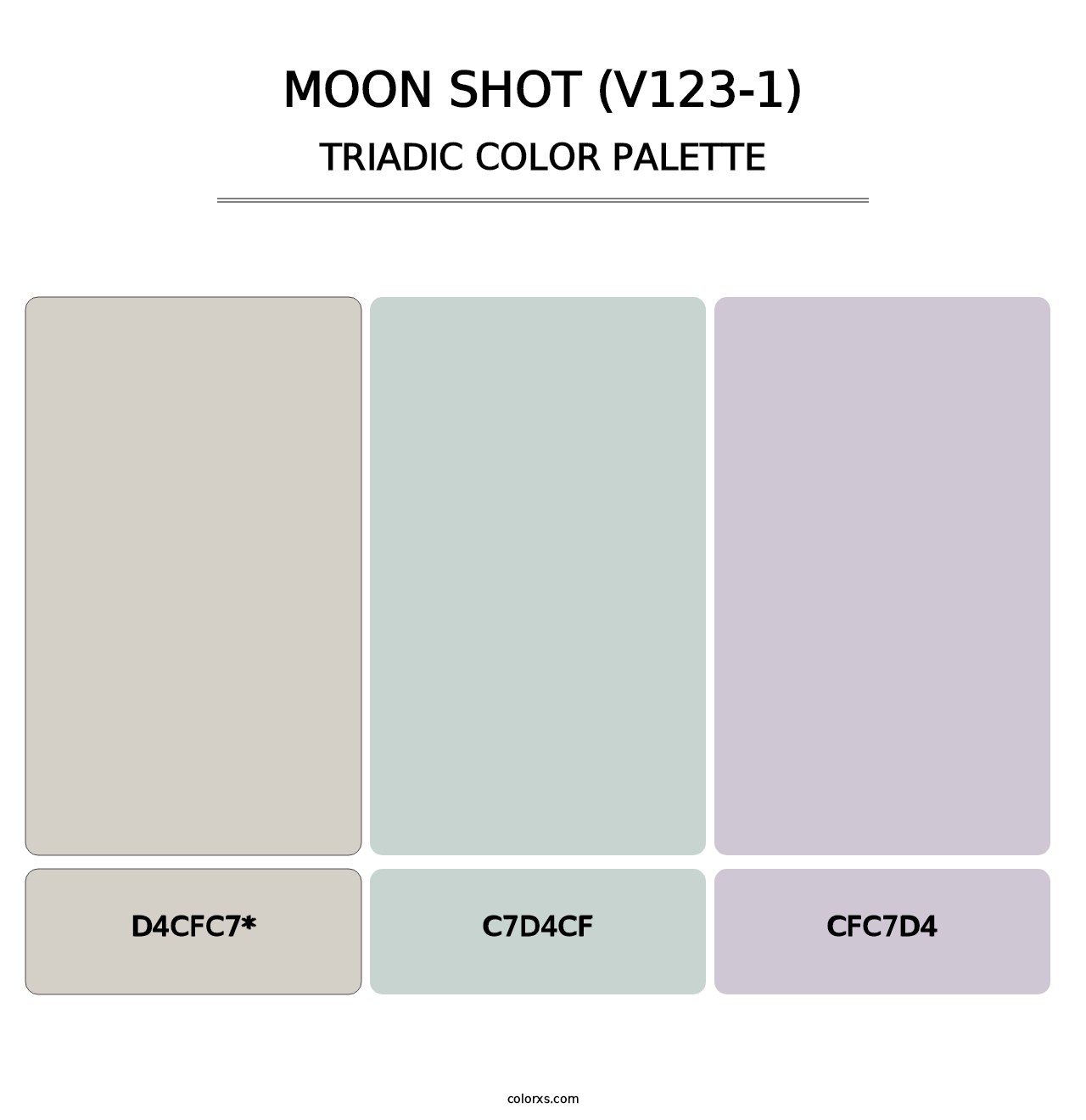 Moon Shot (V123-1) - Triadic Color Palette