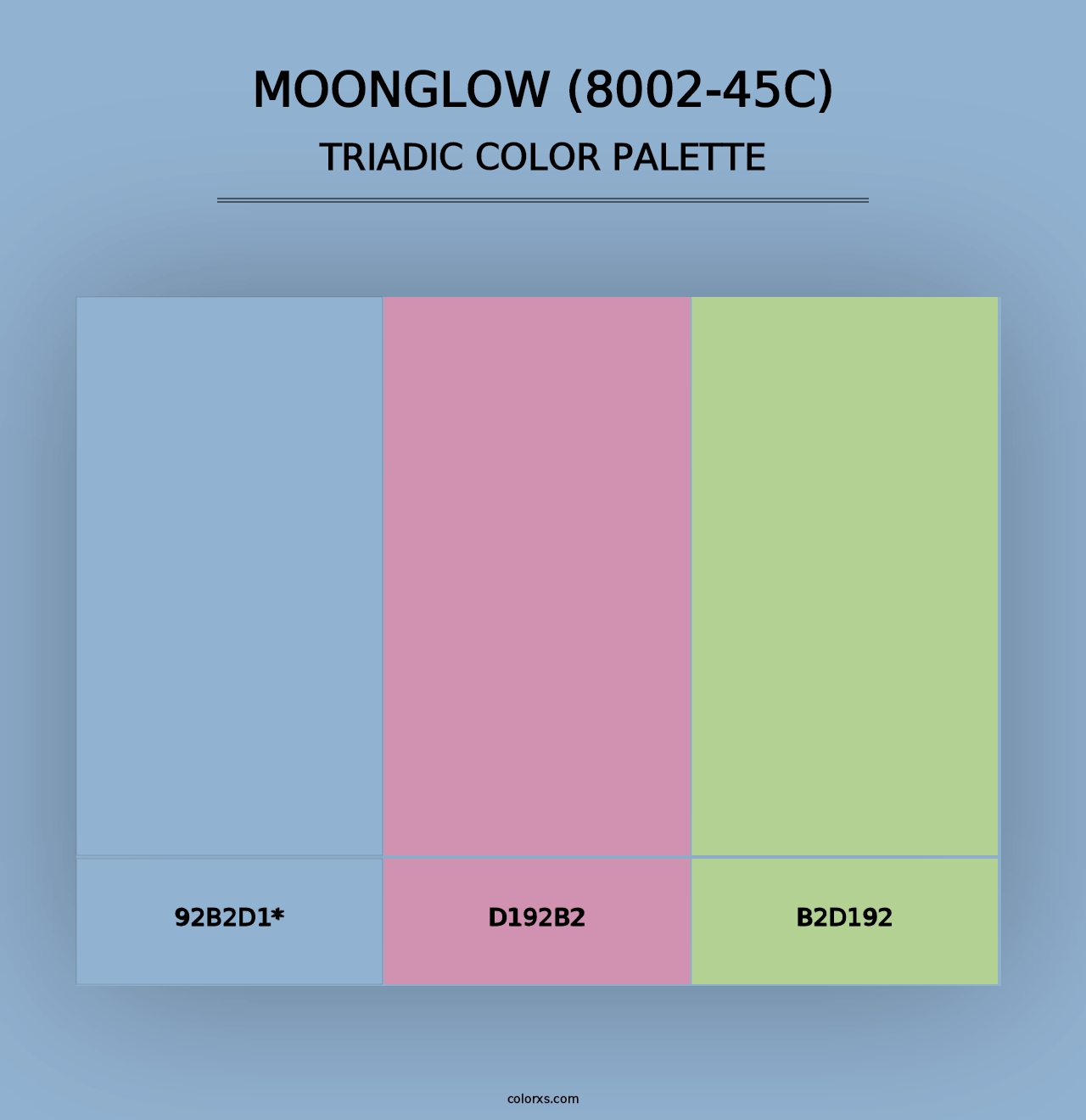 Moonglow (8002-45C) - Triadic Color Palette