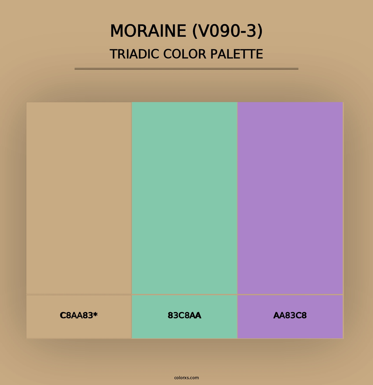 Moraine (V090-3) - Triadic Color Palette