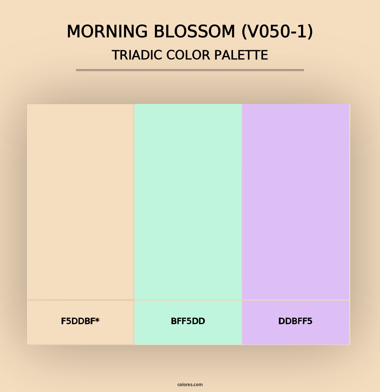 Morning Blossom (V050-1) - Triadic Color Palette