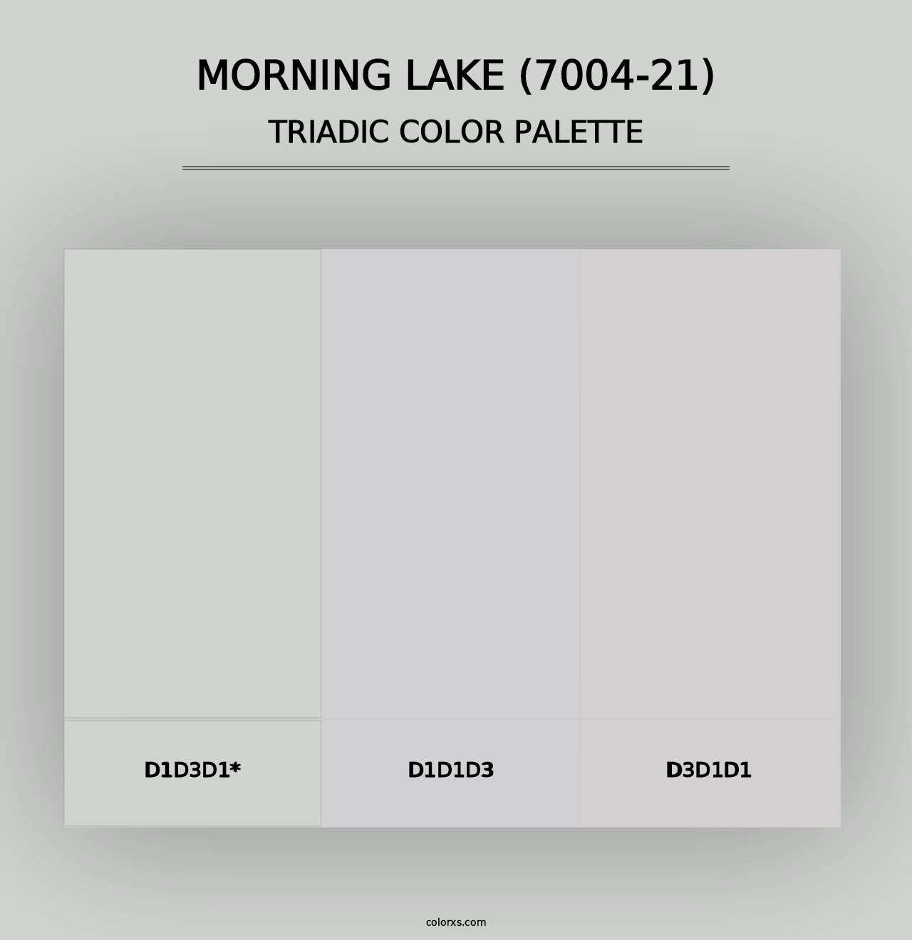 Morning Lake (7004-21) - Triadic Color Palette