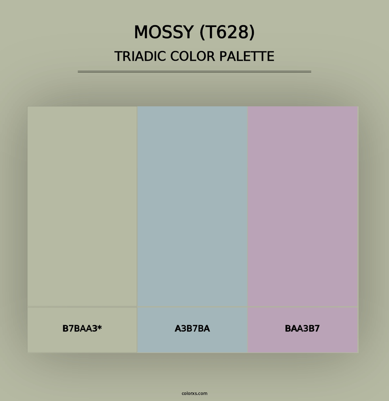 Mossy (T628) - Triadic Color Palette