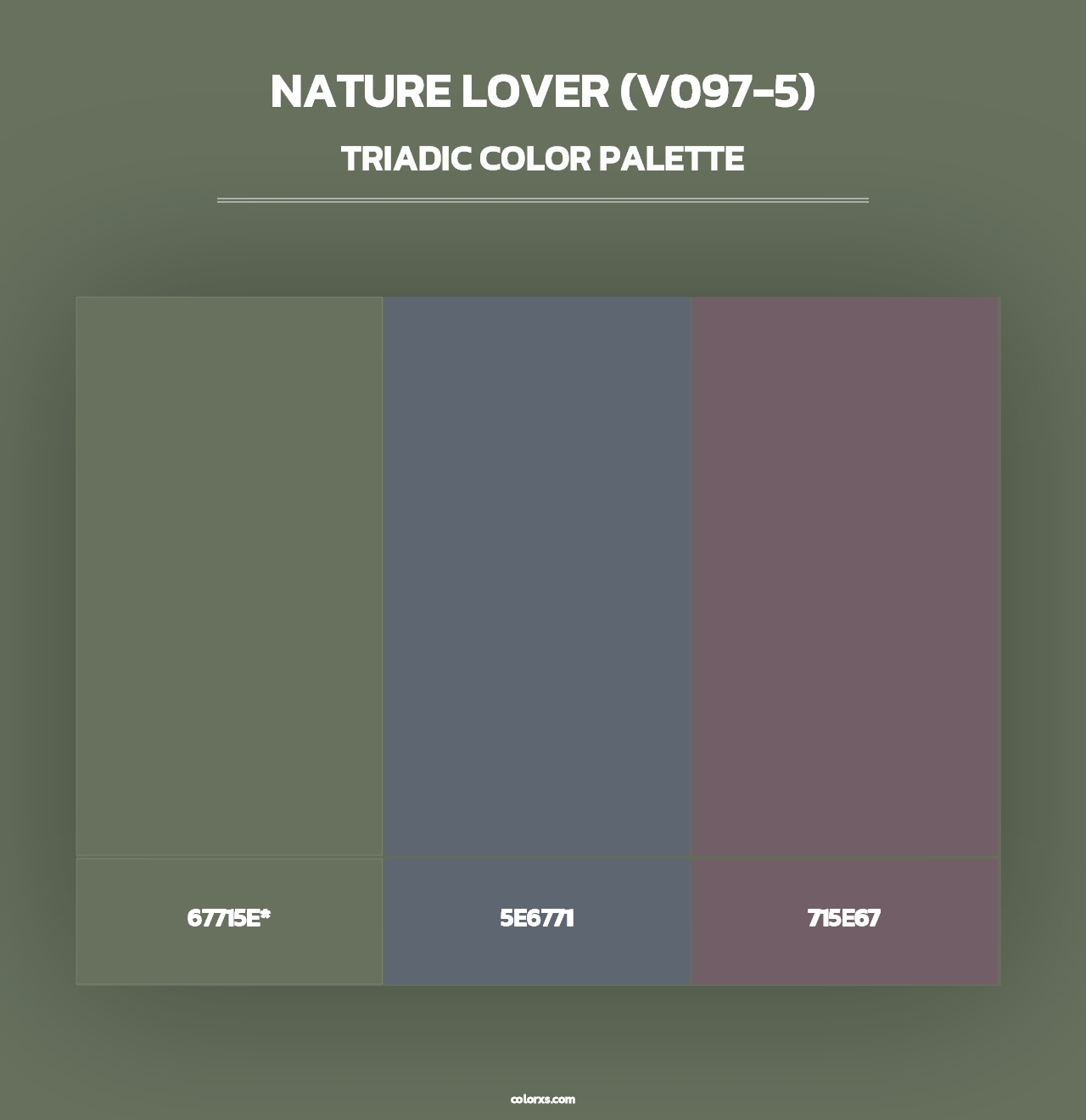 Nature Lover (V097-5) - Triadic Color Palette