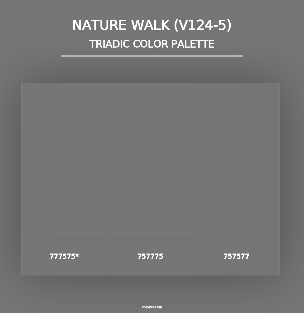 Nature Walk (V124-5) - Triadic Color Palette