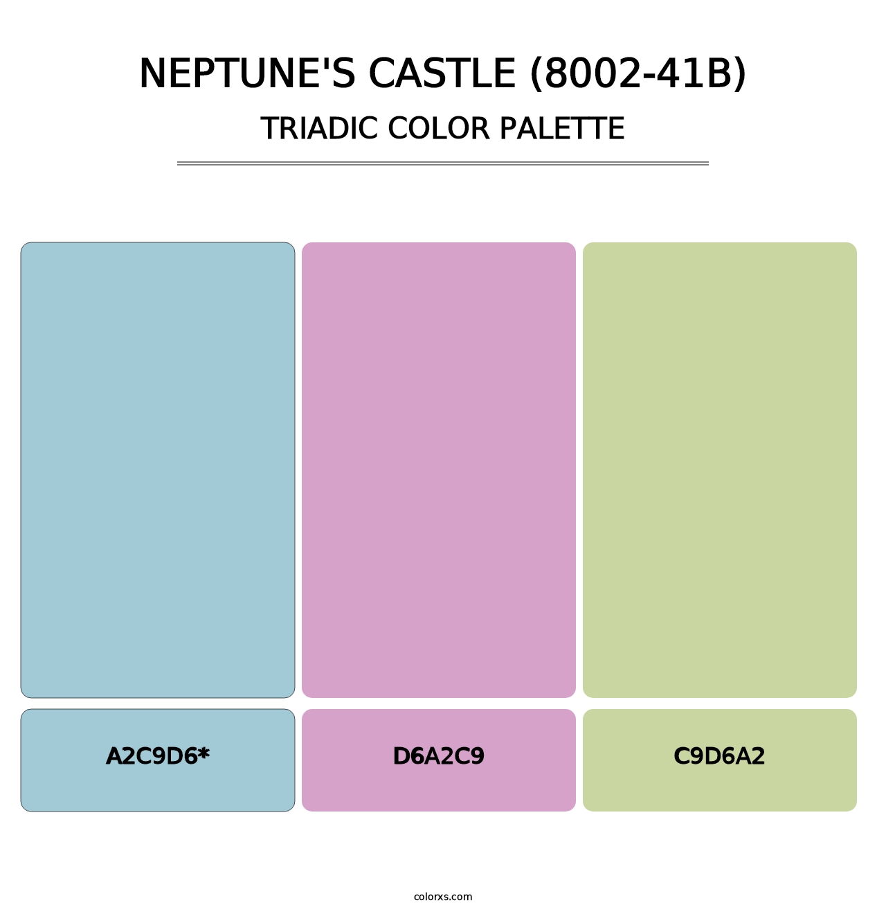 Neptune's Castle (8002-41B) - Triadic Color Palette