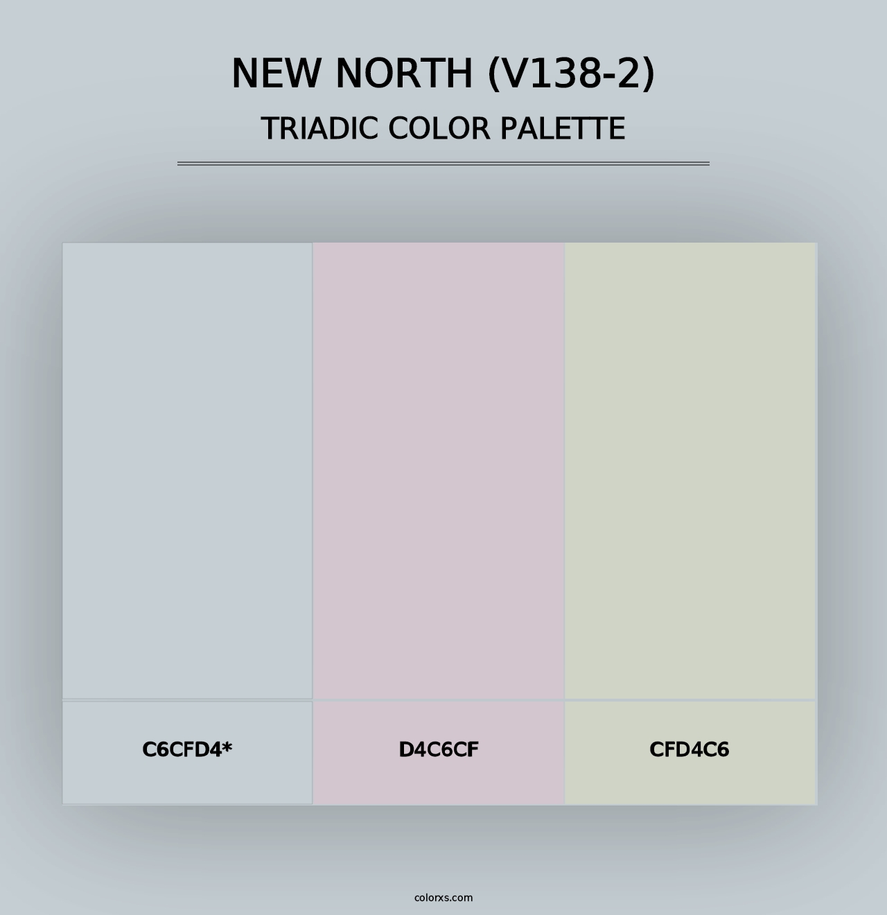 New North (V138-2) - Triadic Color Palette