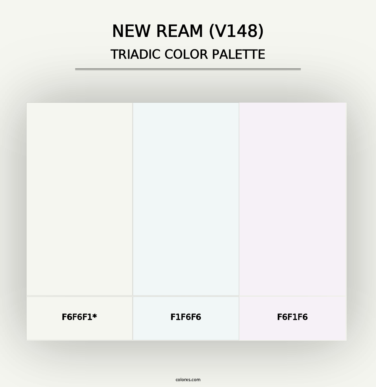 New Ream (V148) - Triadic Color Palette