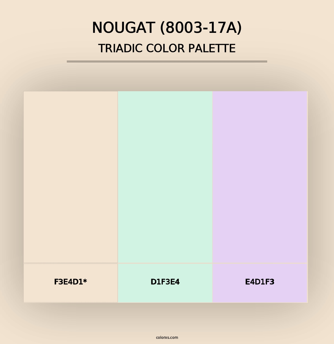 Nougat (8003-17A) - Triadic Color Palette