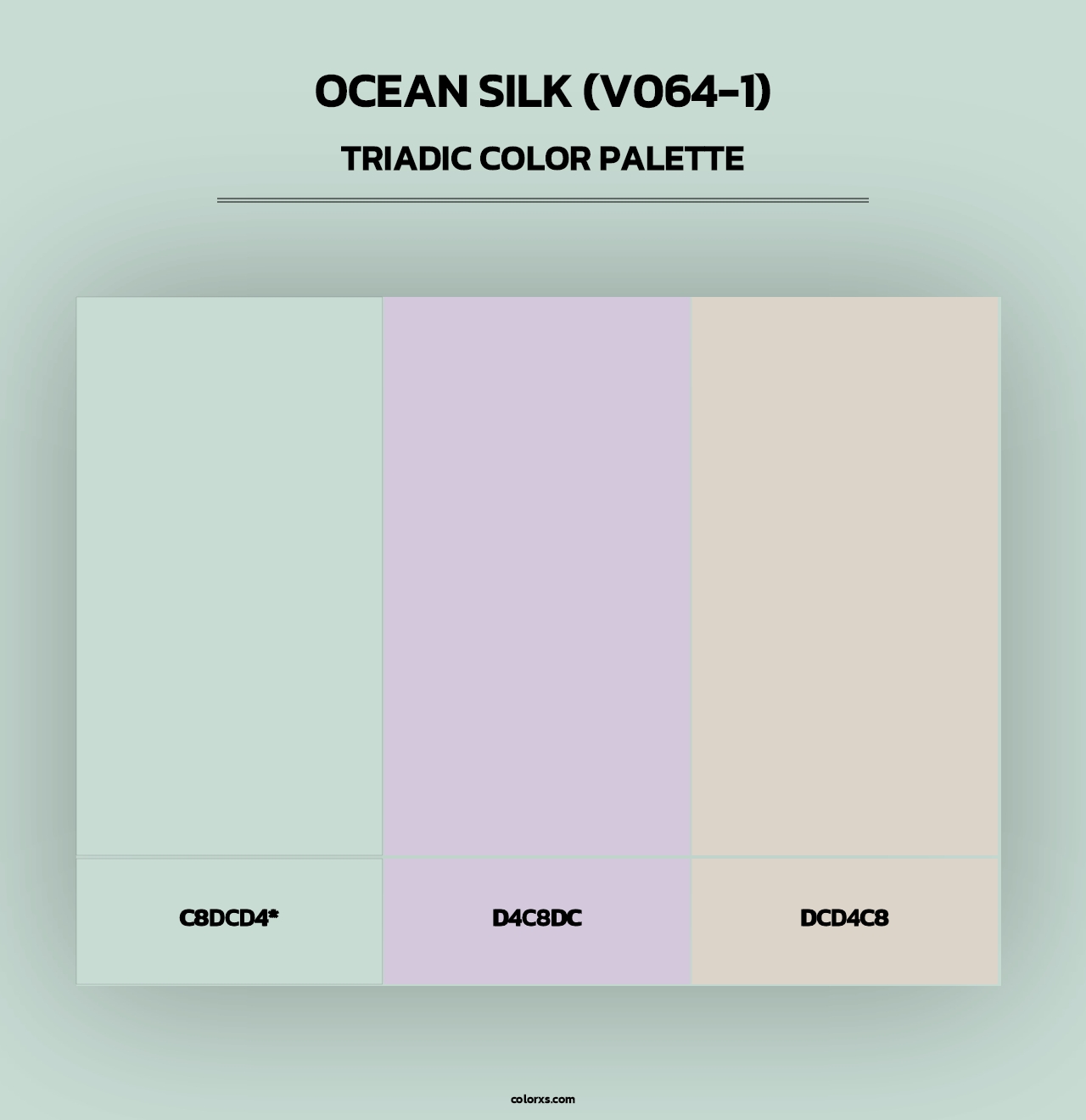 Ocean Silk (V064-1) - Triadic Color Palette