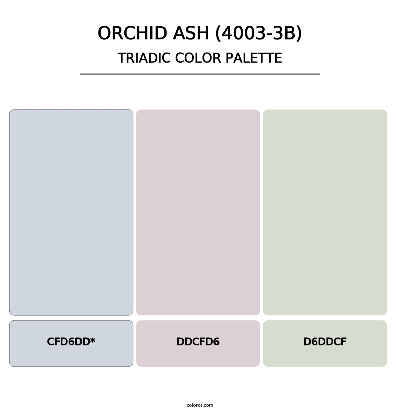 Orchid Ash (4003-3B) - Triadic Color Palette