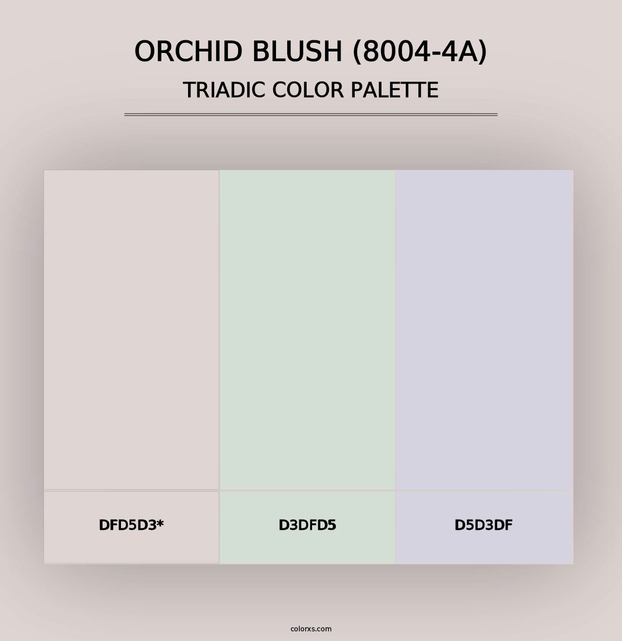 Orchid Blush (8004-4A) - Triadic Color Palette