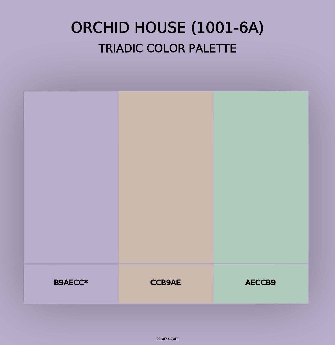 Orchid House (1001-6A) - Triadic Color Palette