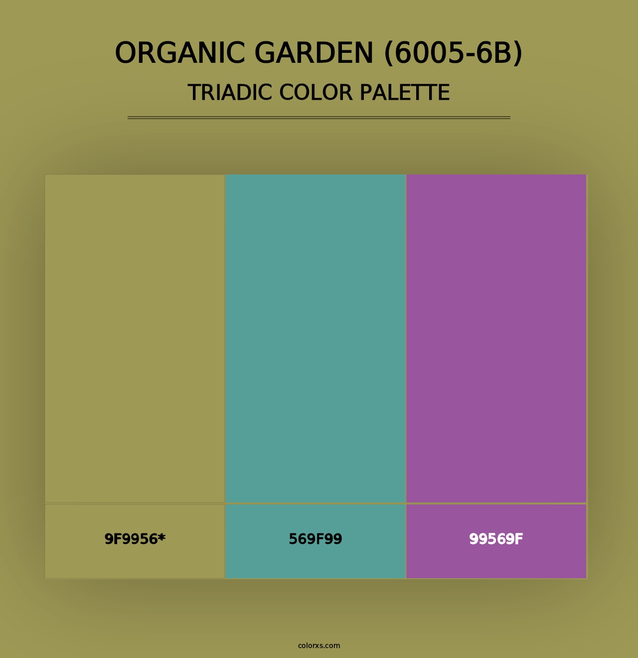 Organic Garden (6005-6B) - Triadic Color Palette