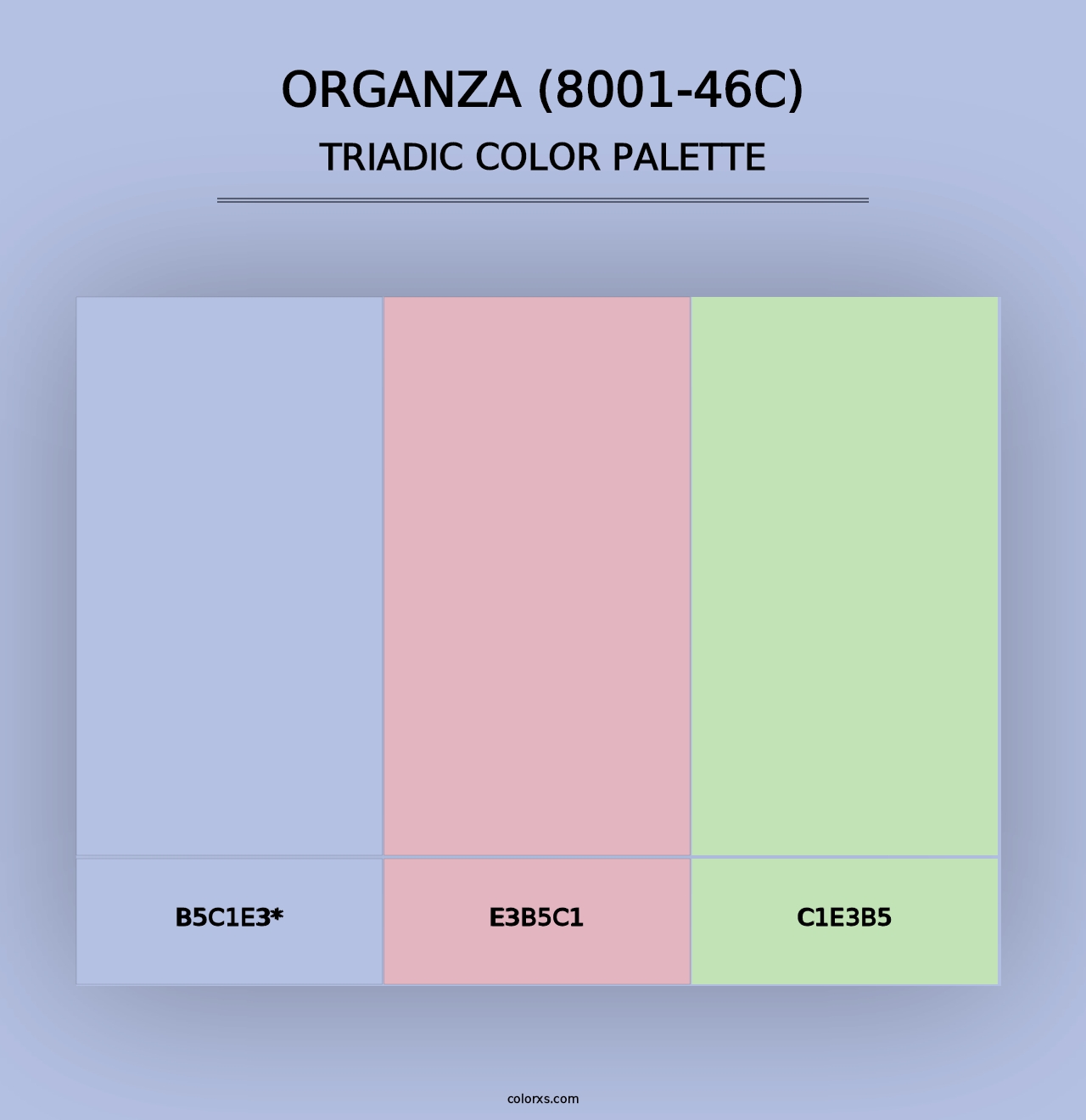 Organza (8001-46C) - Triadic Color Palette