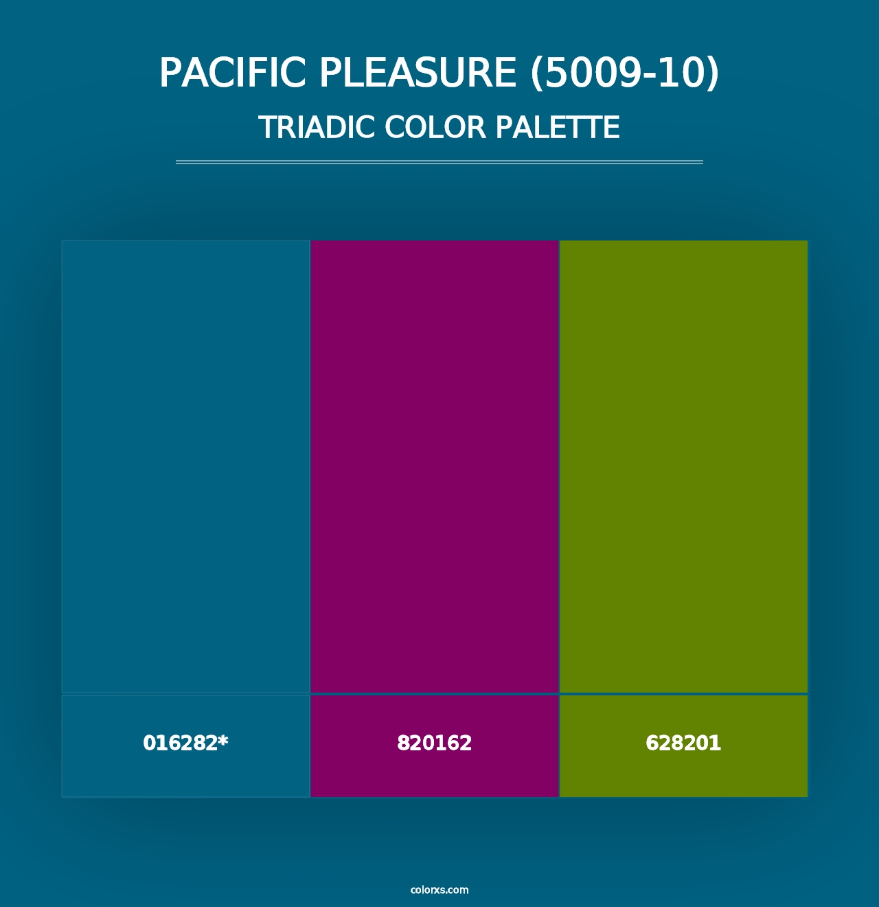 Pacific Pleasure (5009-10) - Triadic Color Palette