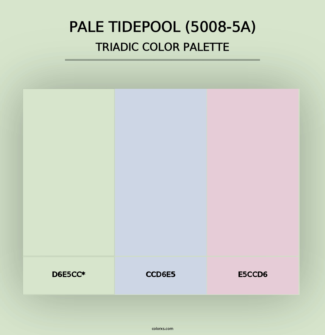 Pale Tidepool (5008-5A) - Triadic Color Palette