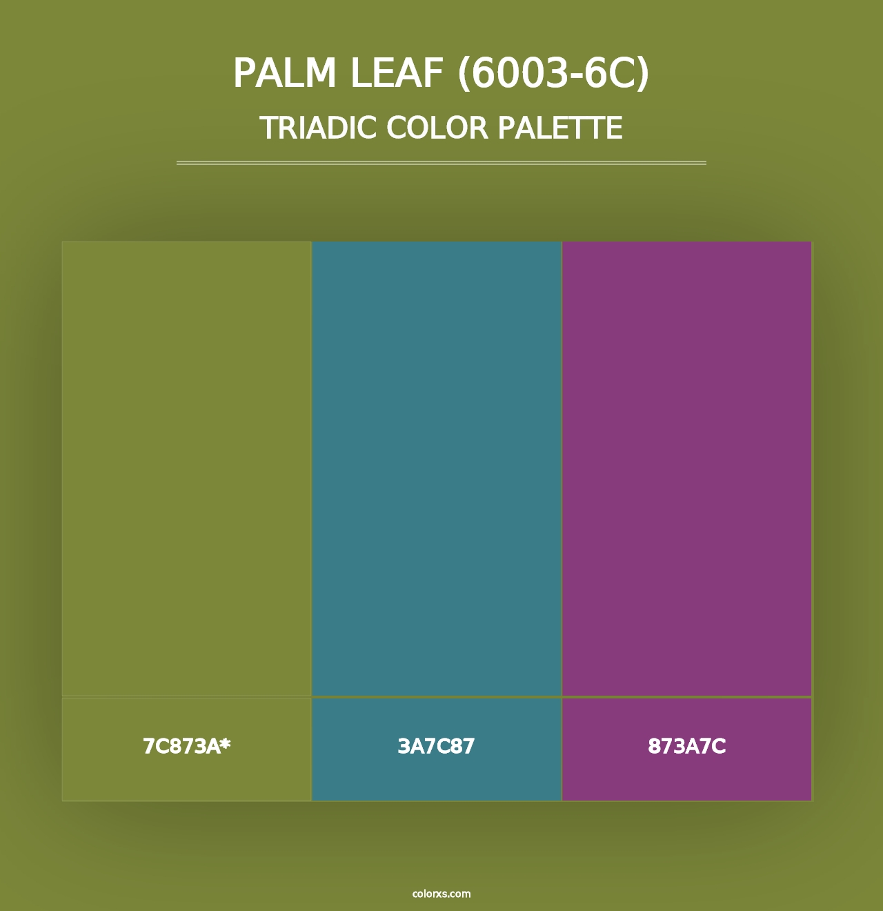 Palm Leaf (6003-6C) - Triadic Color Palette