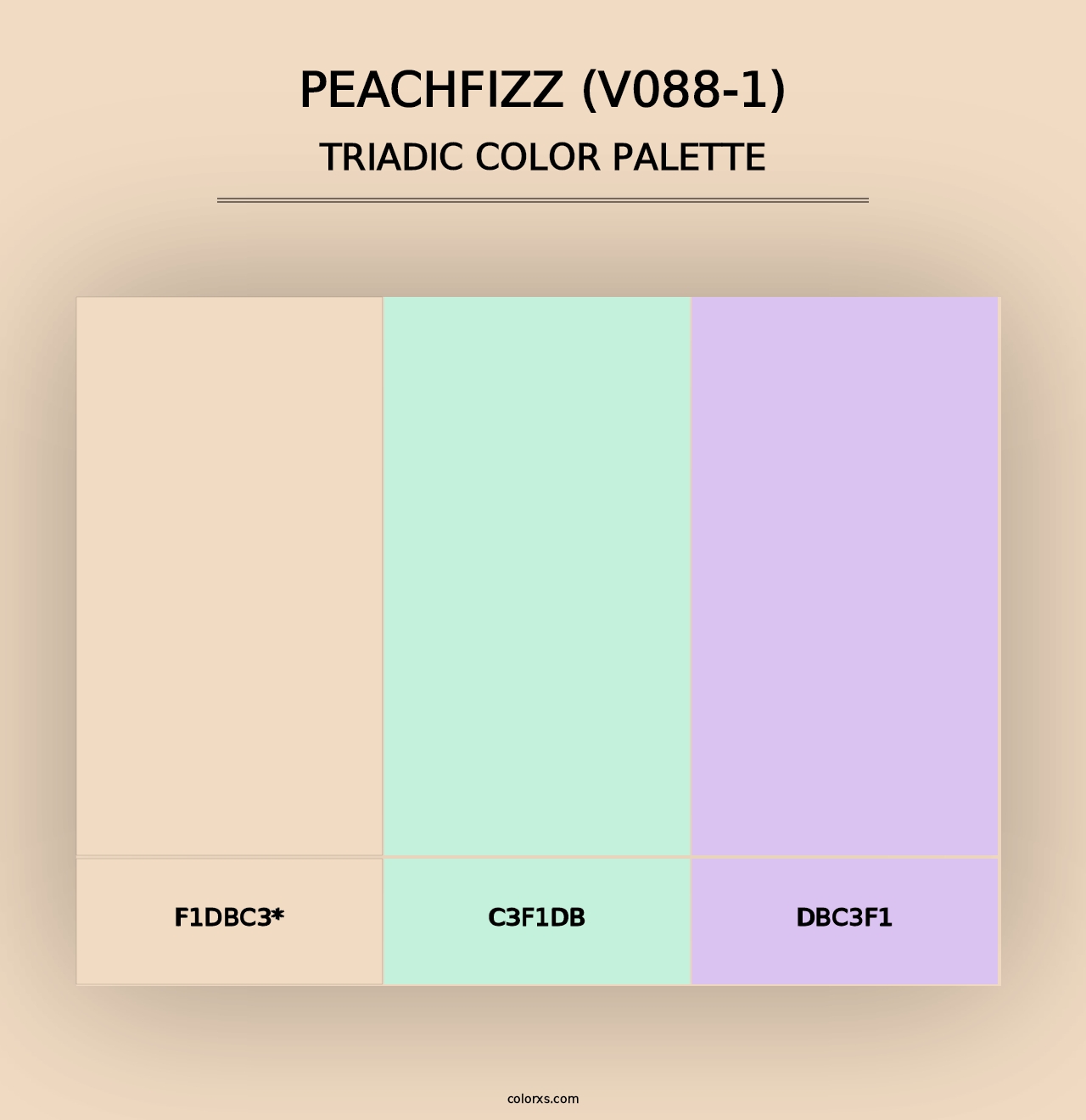 Peachfizz (V088-1) - Triadic Color Palette