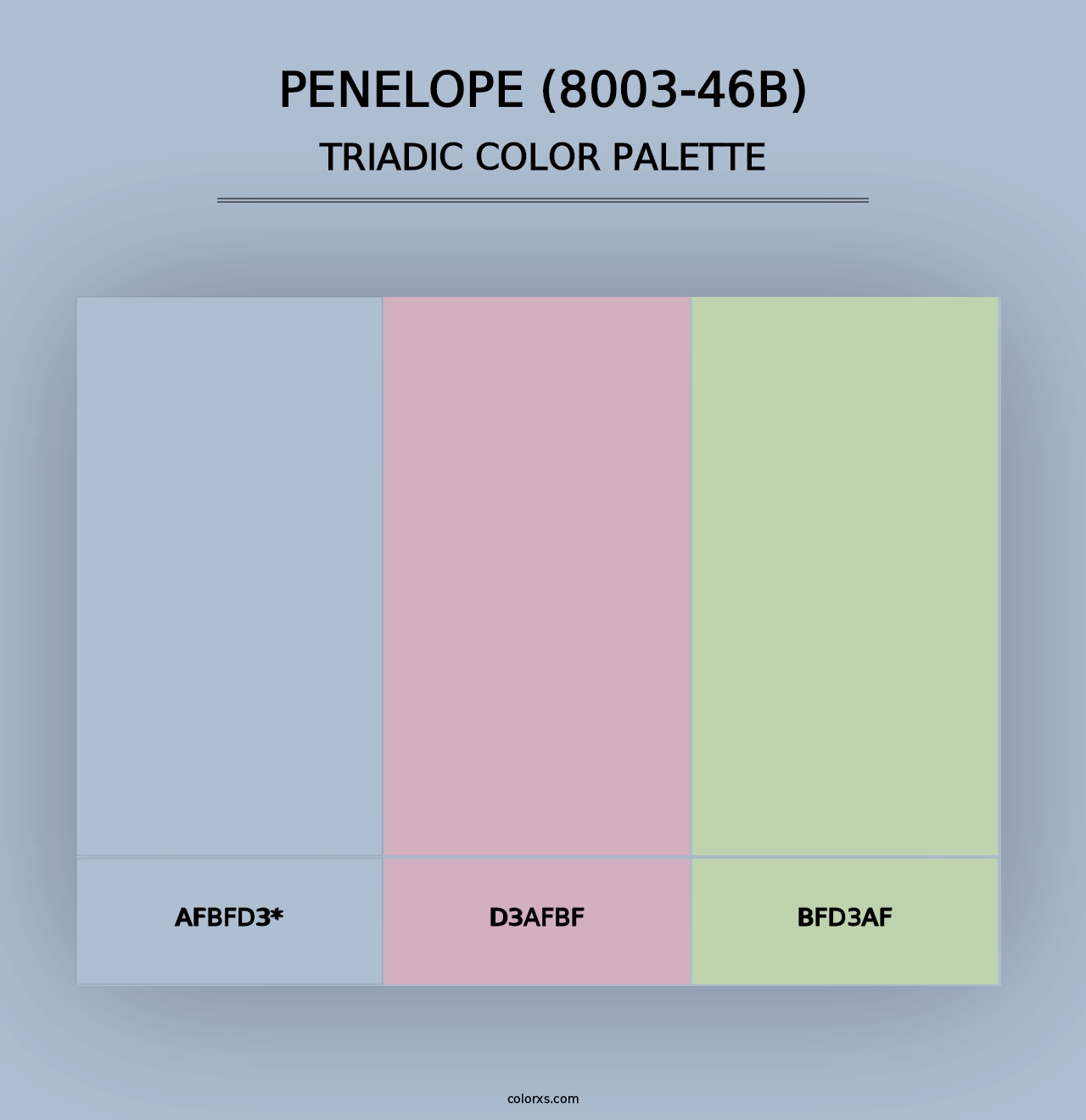 Penelope (8003-46B) - Triadic Color Palette