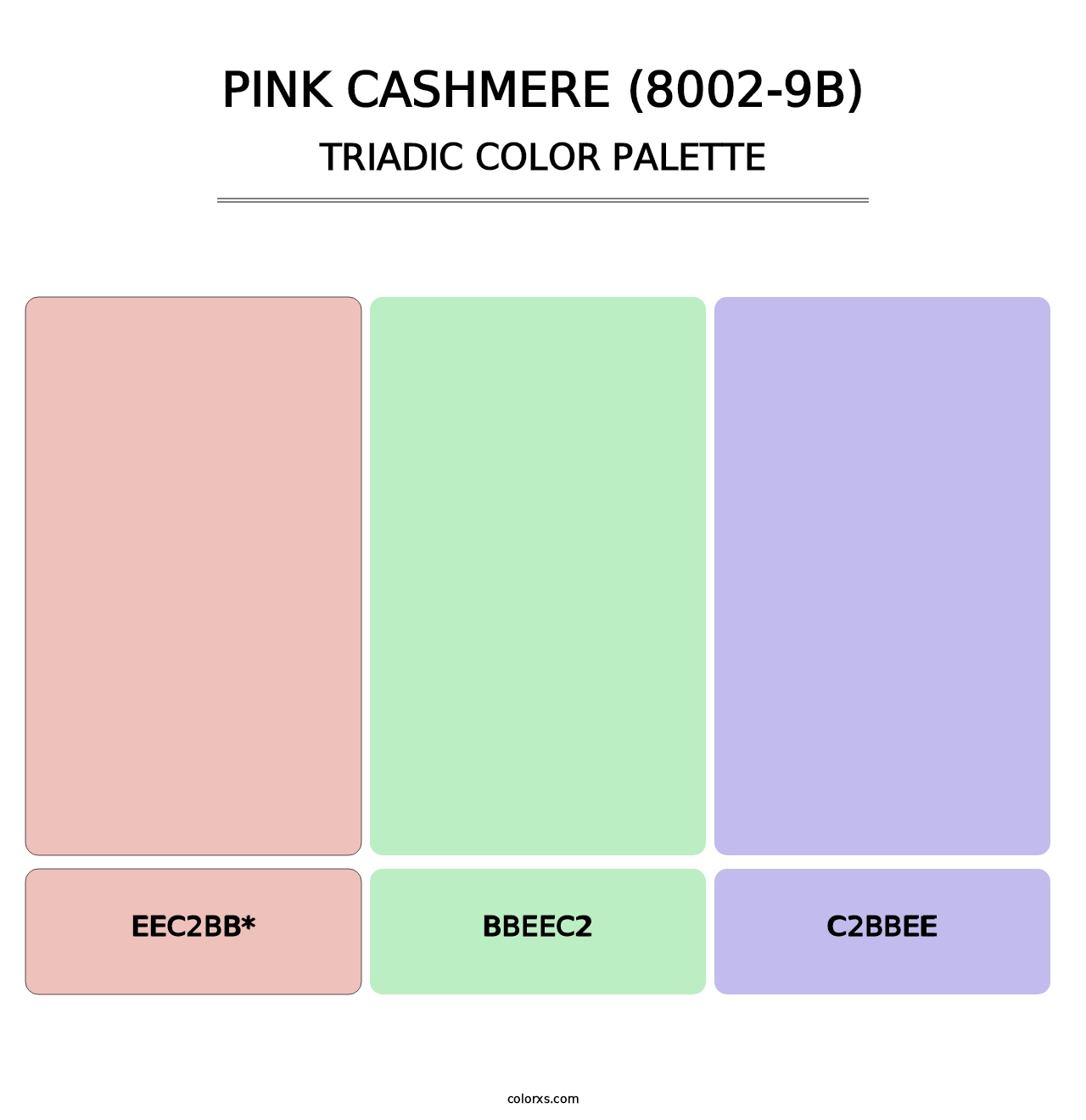 Pink Cashmere (8002-9B) - Triadic Color Palette