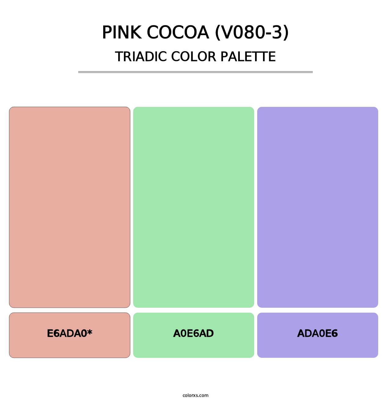 Pink Cocoa (V080-3) - Triadic Color Palette