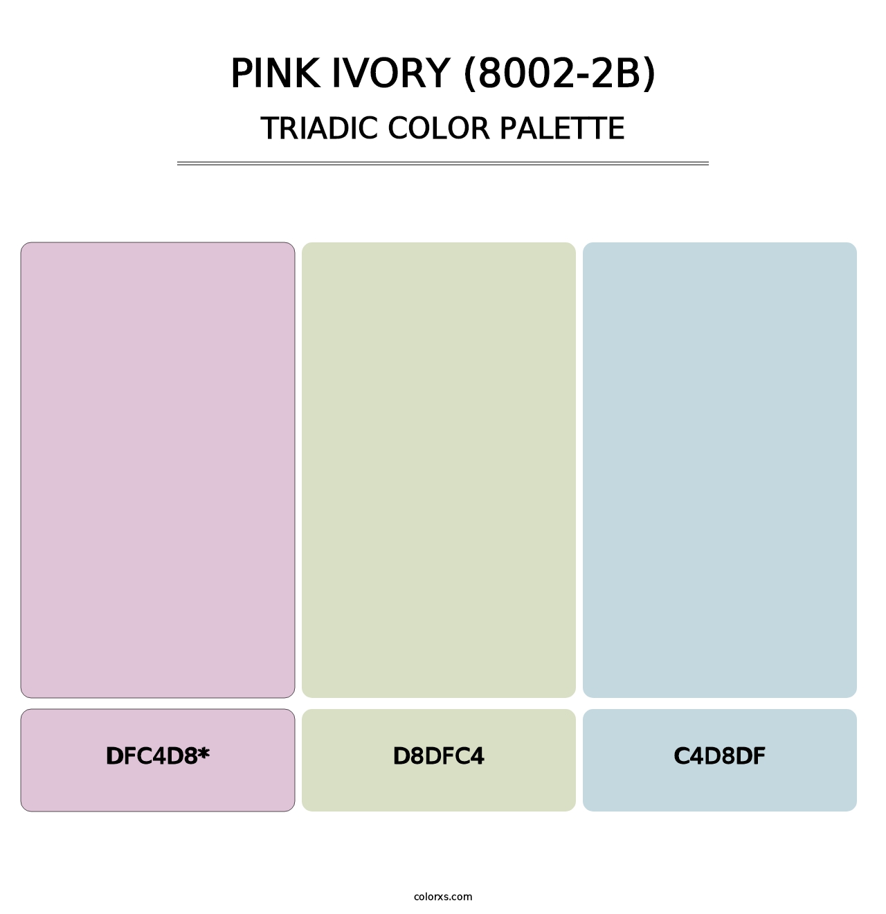 Pink Ivory (8002-2B) - Triadic Color Palette