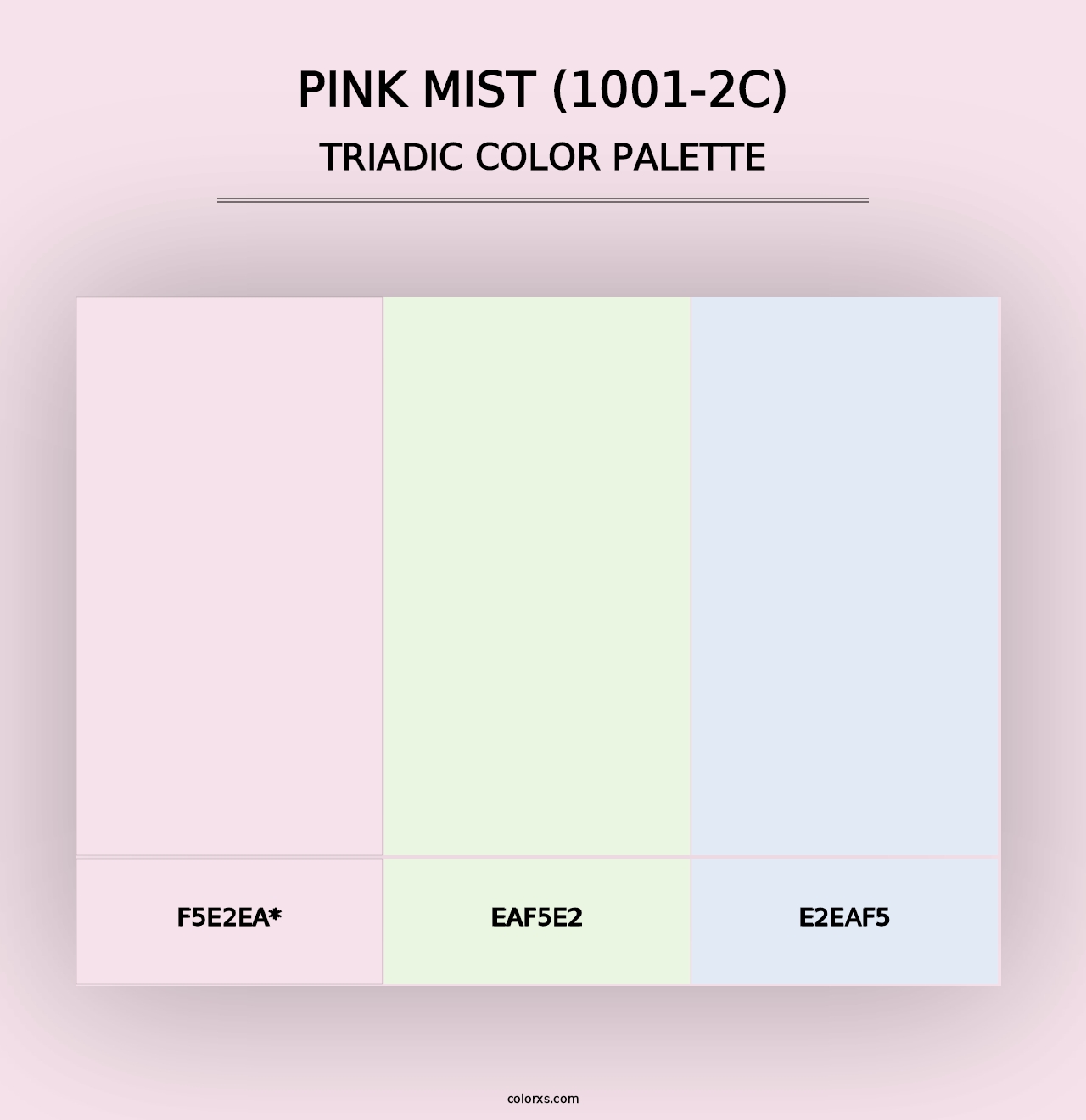 Pink Mist (1001-2C) - Triadic Color Palette