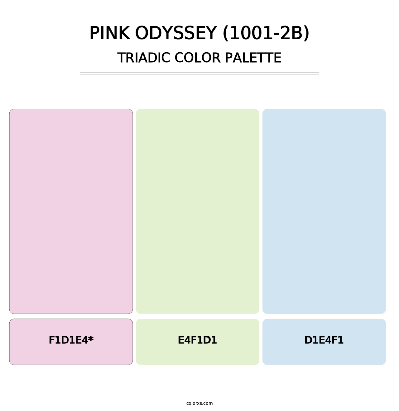 Pink Odyssey (1001-2B) - Triadic Color Palette