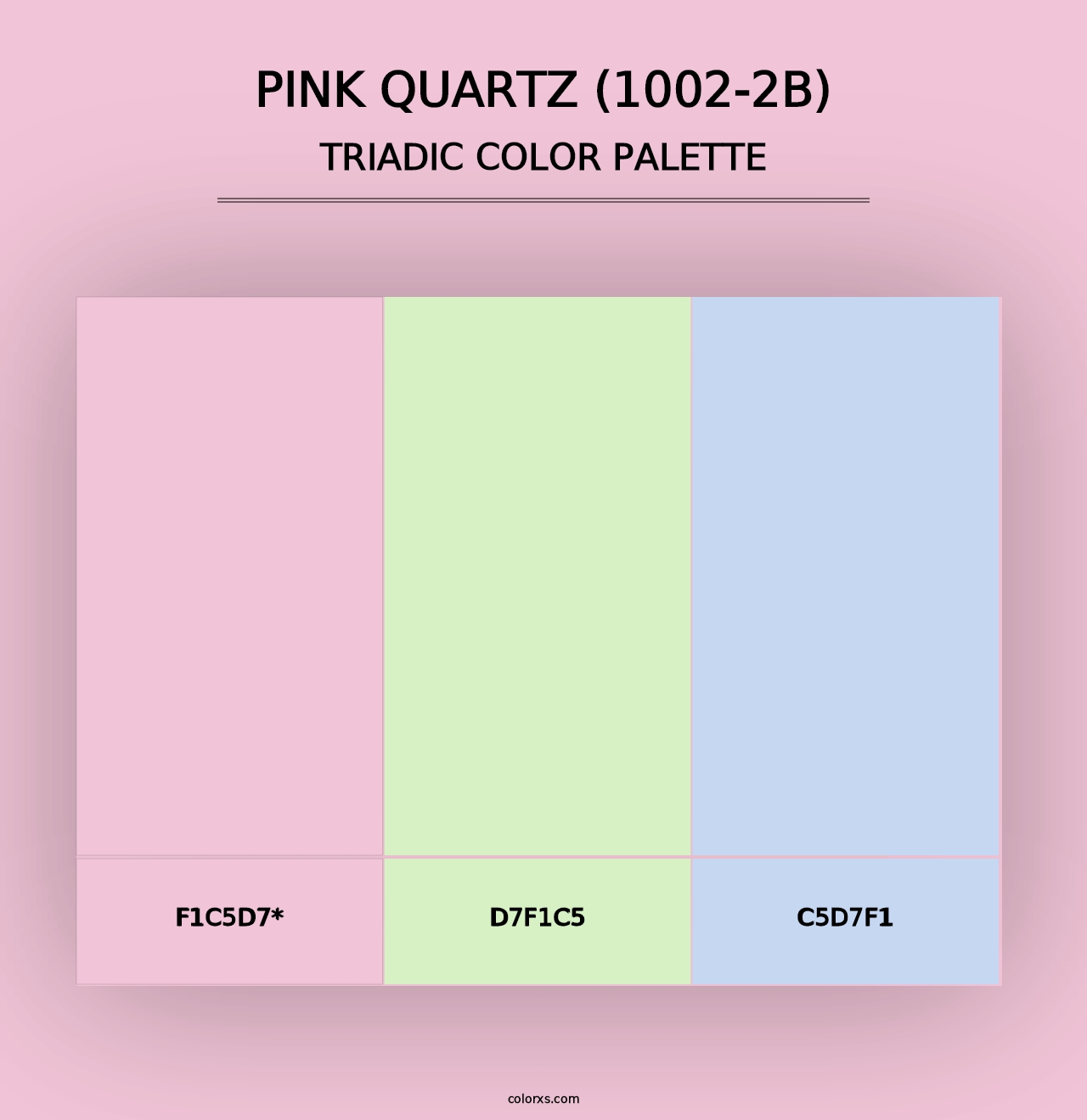 Pink Quartz (1002-2B) - Triadic Color Palette