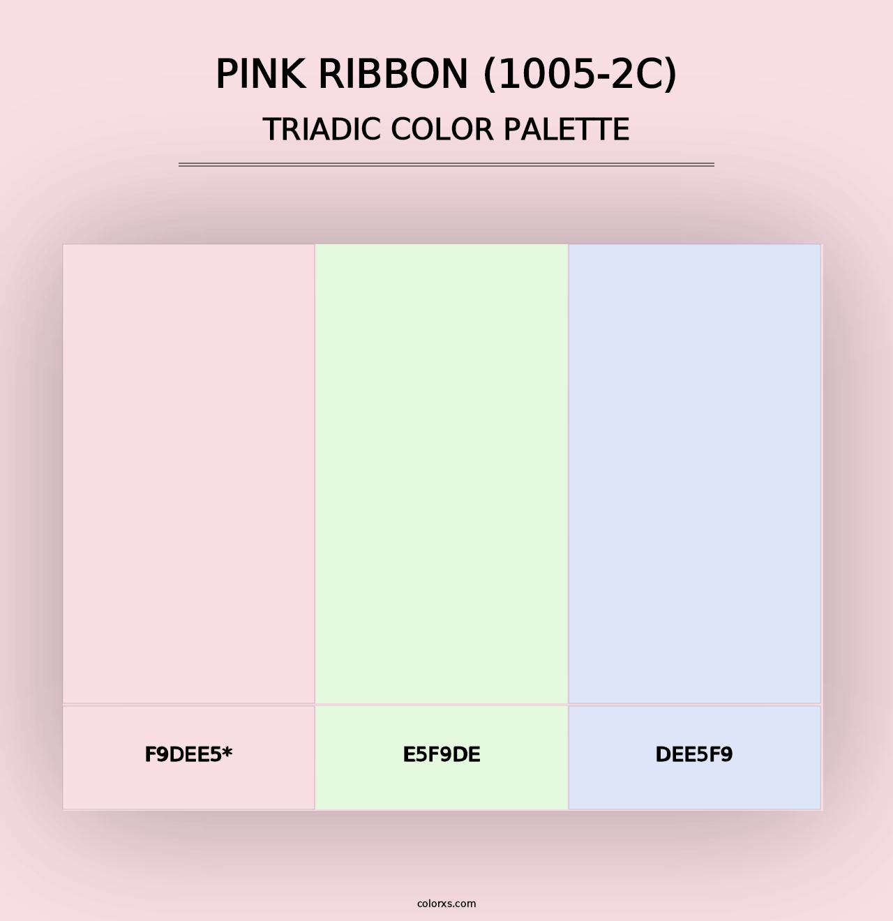 Pink Ribbon (1005-2C) - Triadic Color Palette