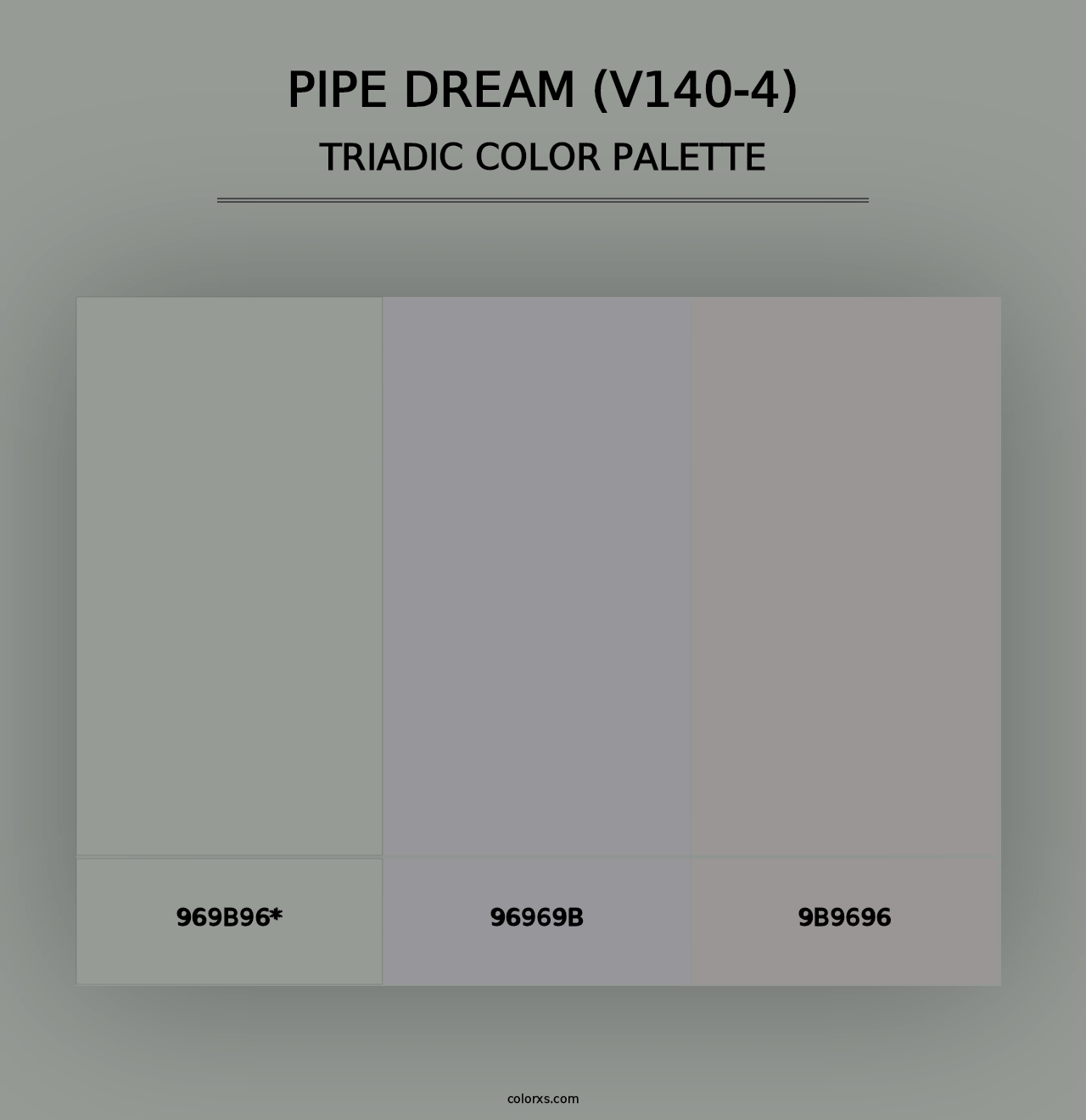 Pipe Dream (V140-4) - Triadic Color Palette