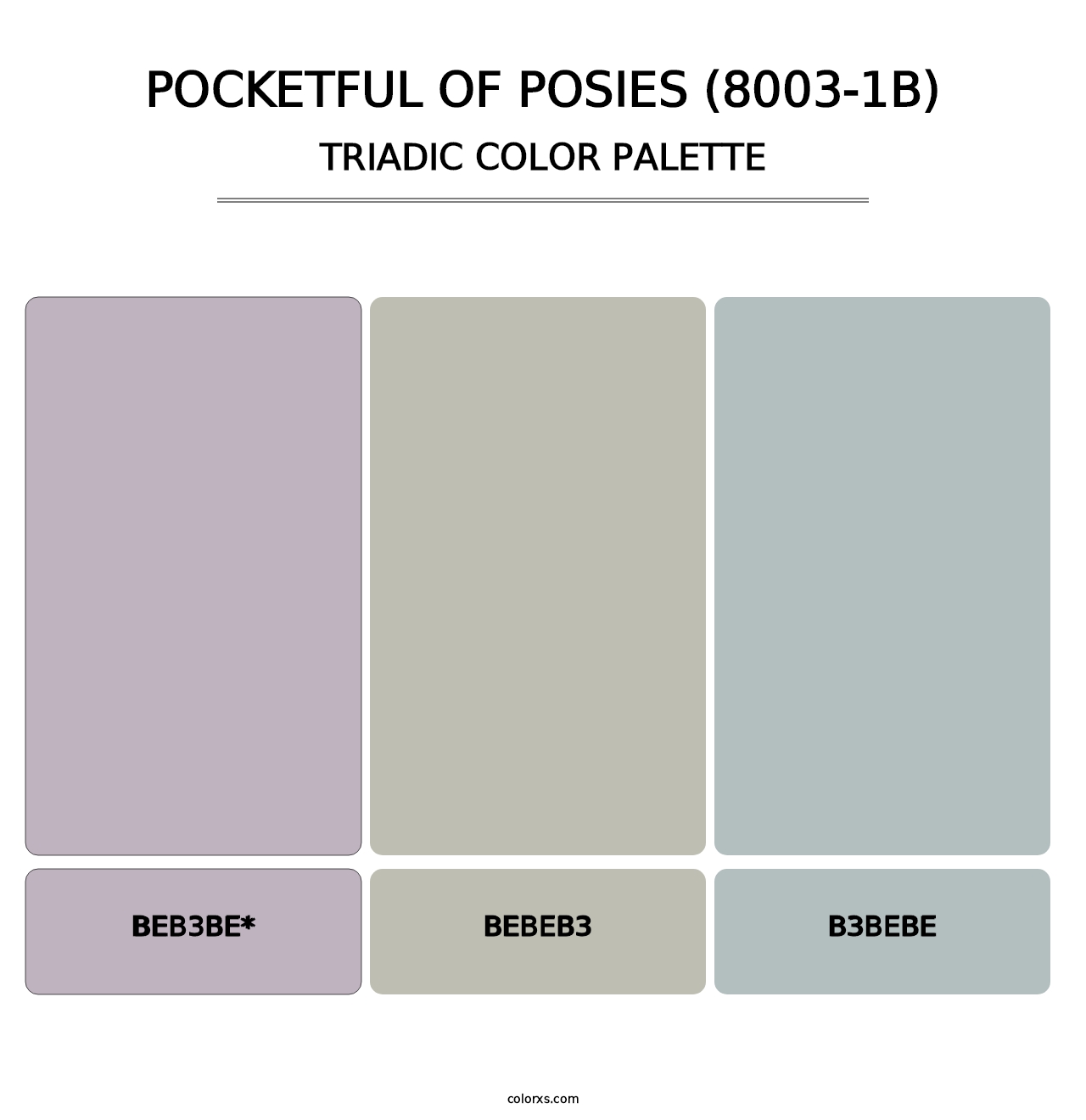 Pocketful of Posies (8003-1B) - Triadic Color Palette