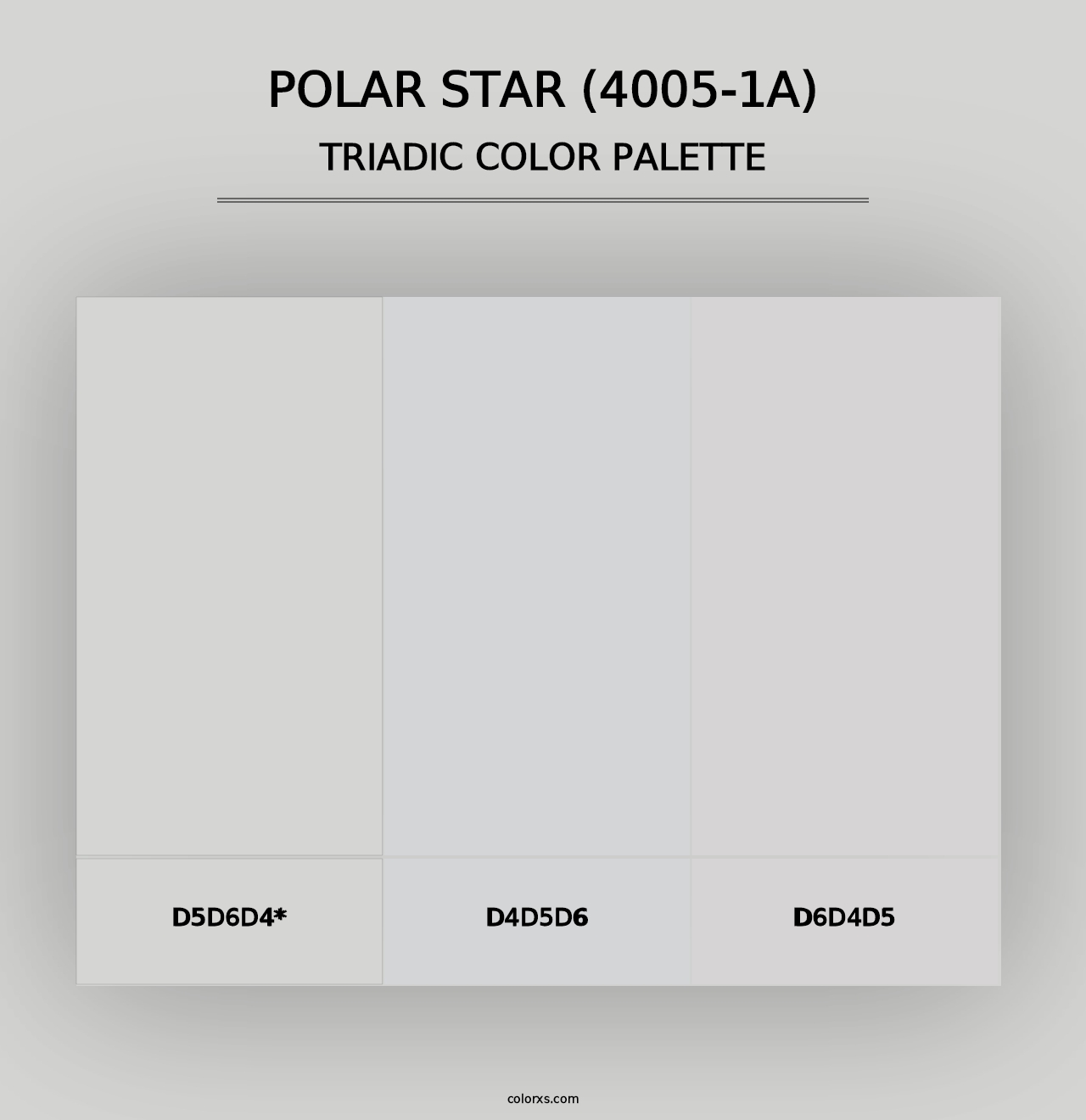 Polar Star (4005-1A) - Triadic Color Palette