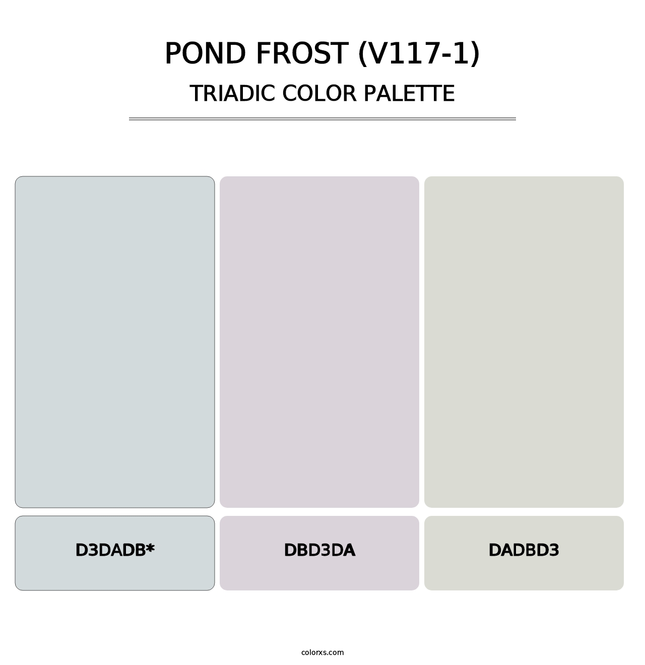 Pond Frost (V117-1) - Triadic Color Palette