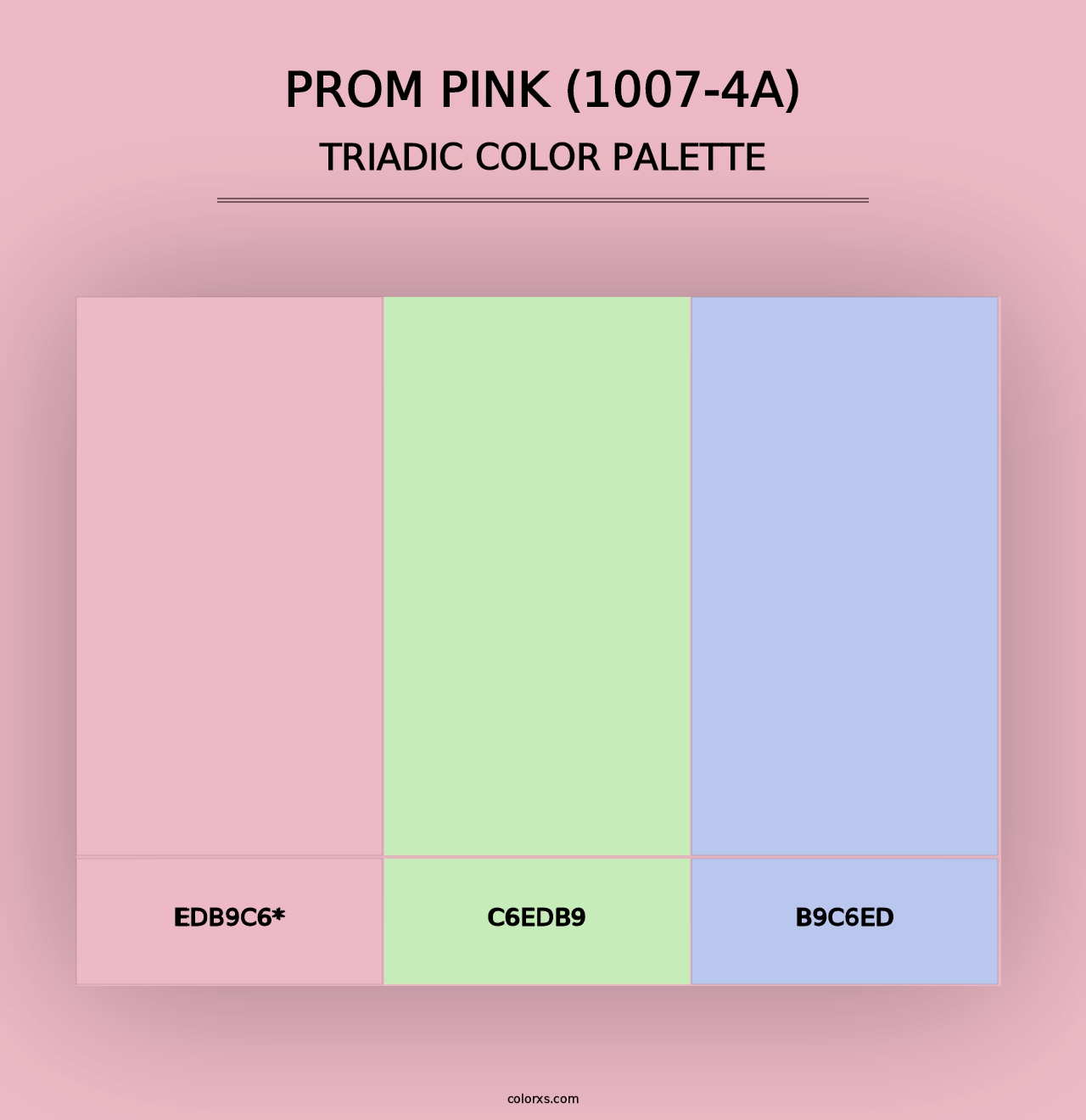 Prom Pink (1007-4A) - Triadic Color Palette