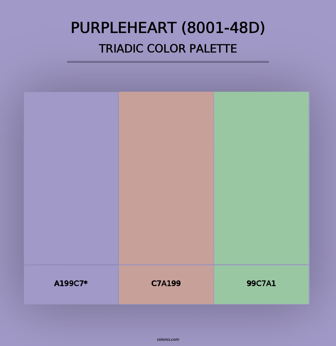 Purpleheart (8001-48D) - Triadic Color Palette