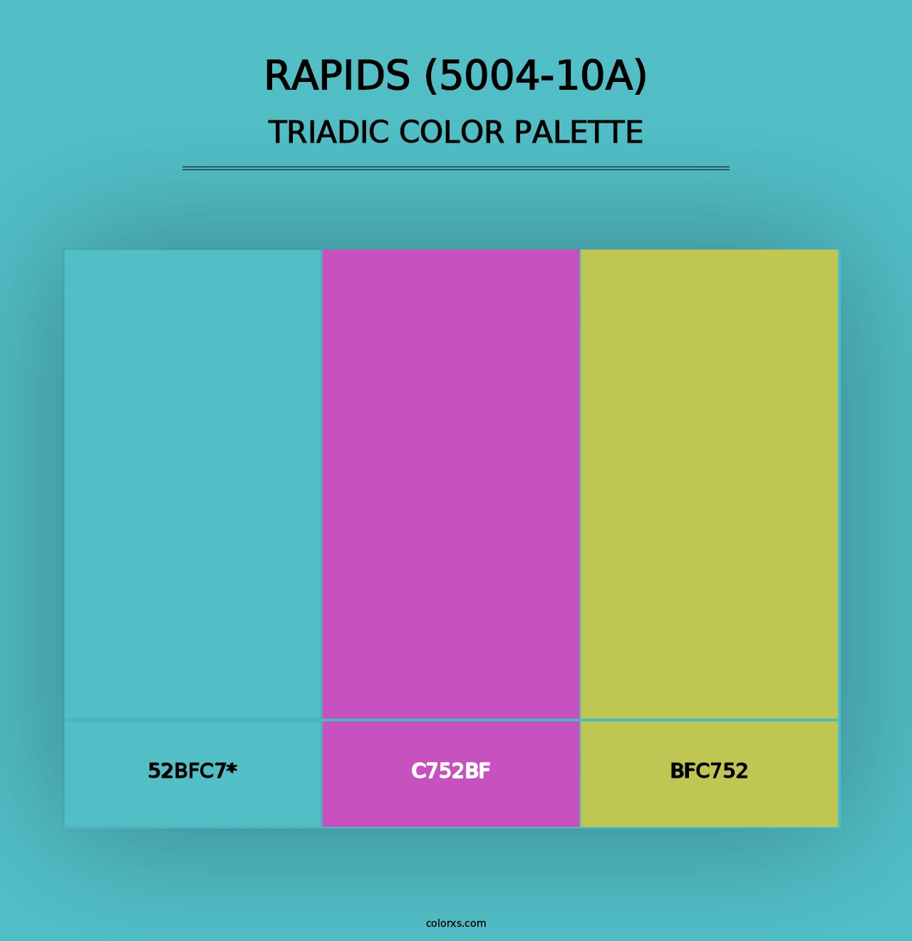 Rapids (5004-10A) - Triadic Color Palette